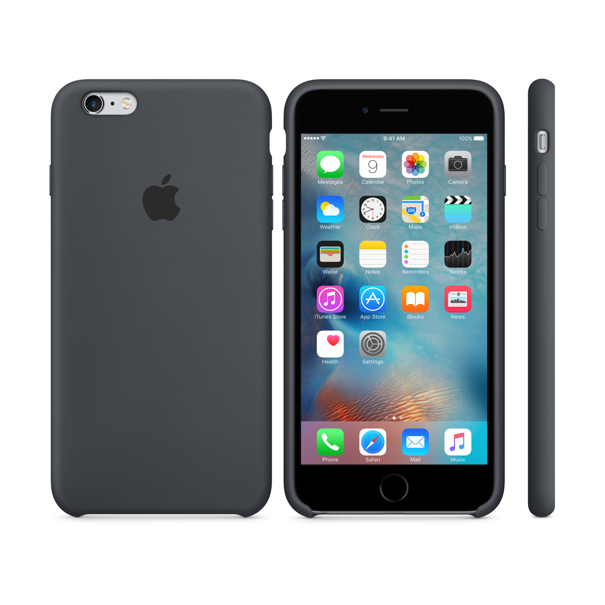 iPhone 6s Plus Silicone Case — Charcoal Gray