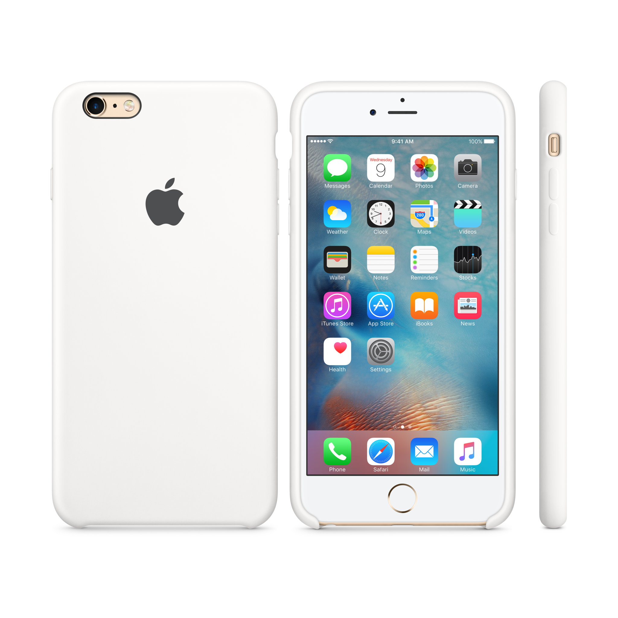 iPhone 6s Plus Silicone Case — White