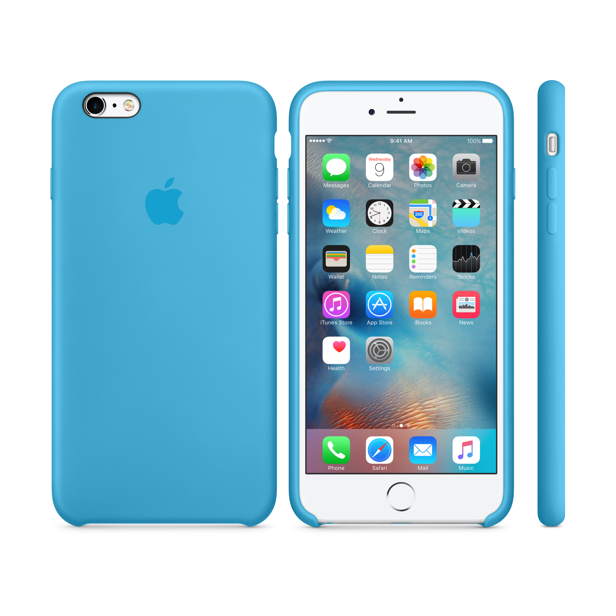 iPhone 6s Plus Silicone Case — Blue
