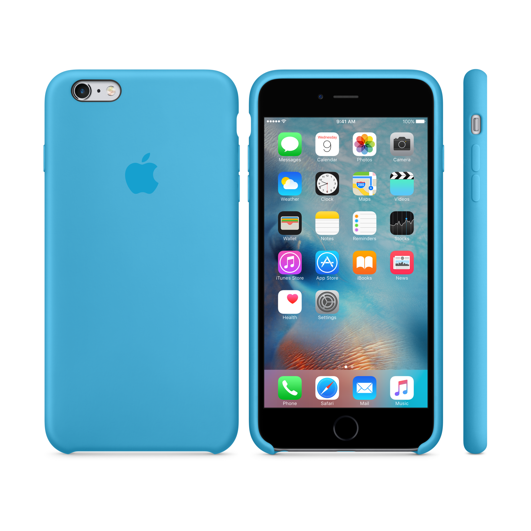 iPhone 6s Plus Silicone Case — Blue