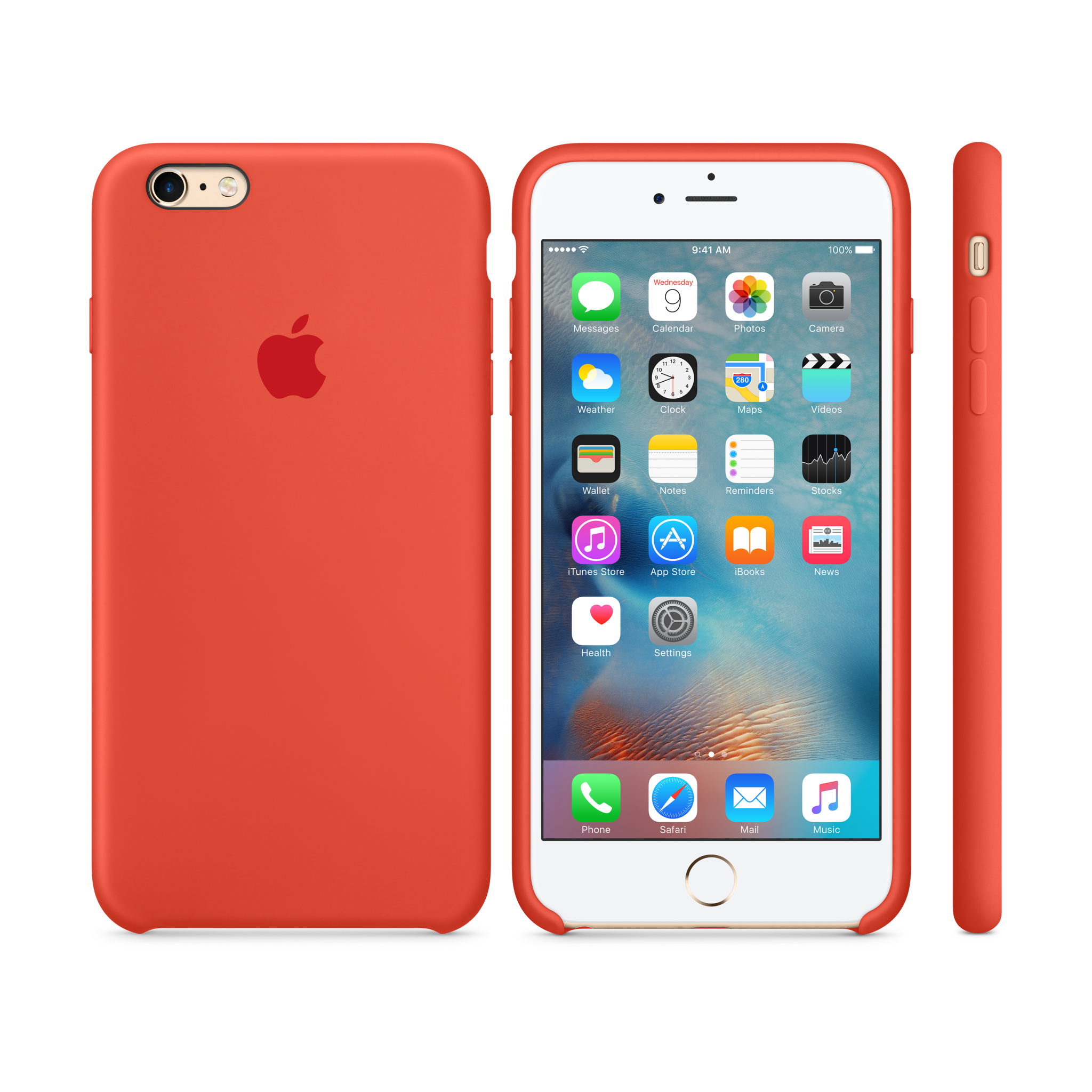 iPhone 6s Plus Silicone Case — Orange