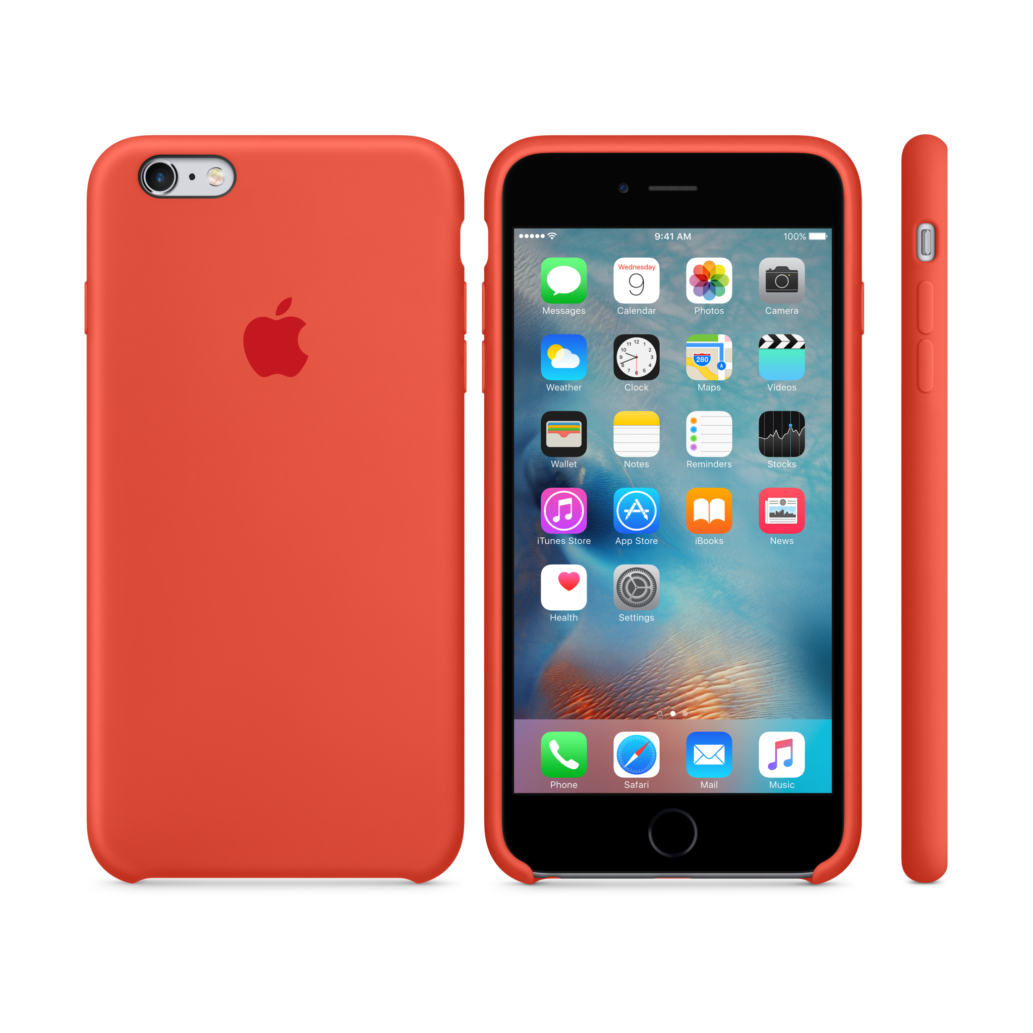 iPhone 6s Plus Silicone Case — Orange