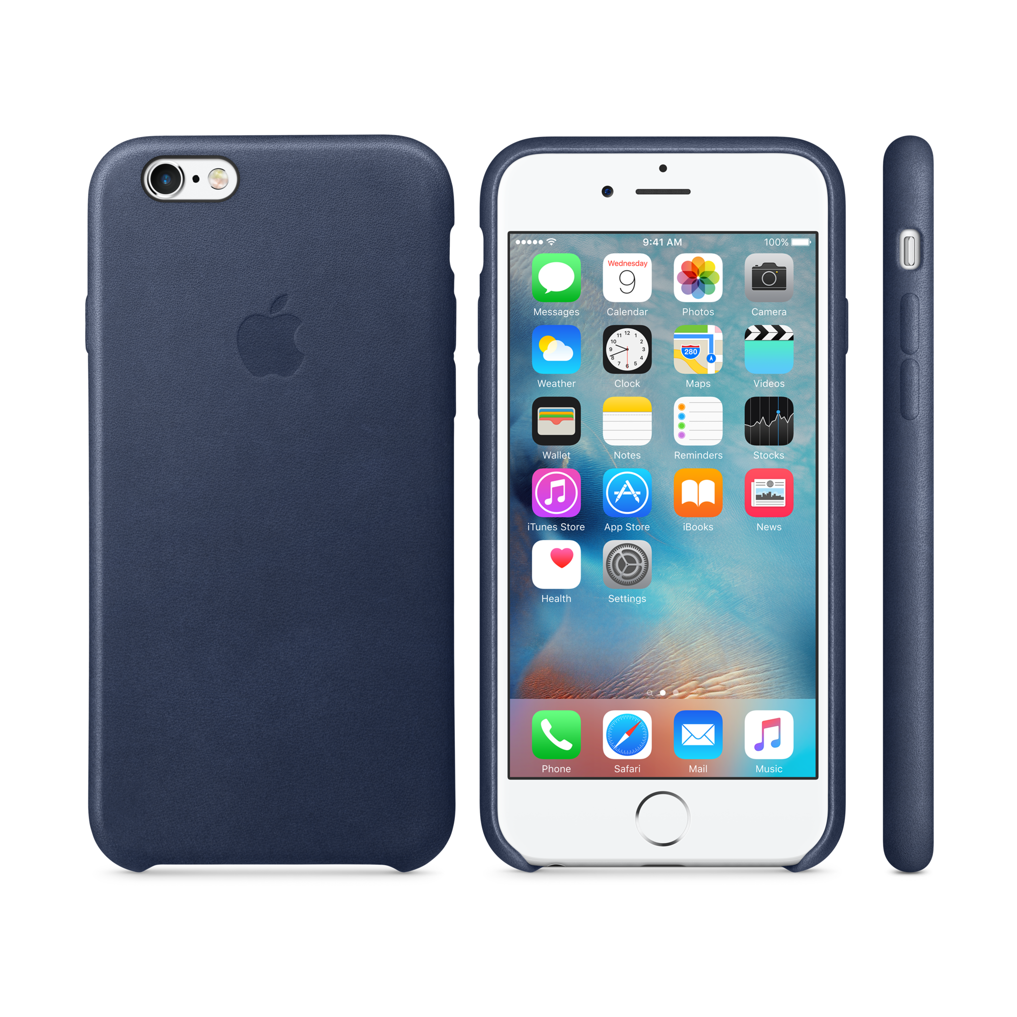 iPhone 6s Leather Case — Midnight Blue