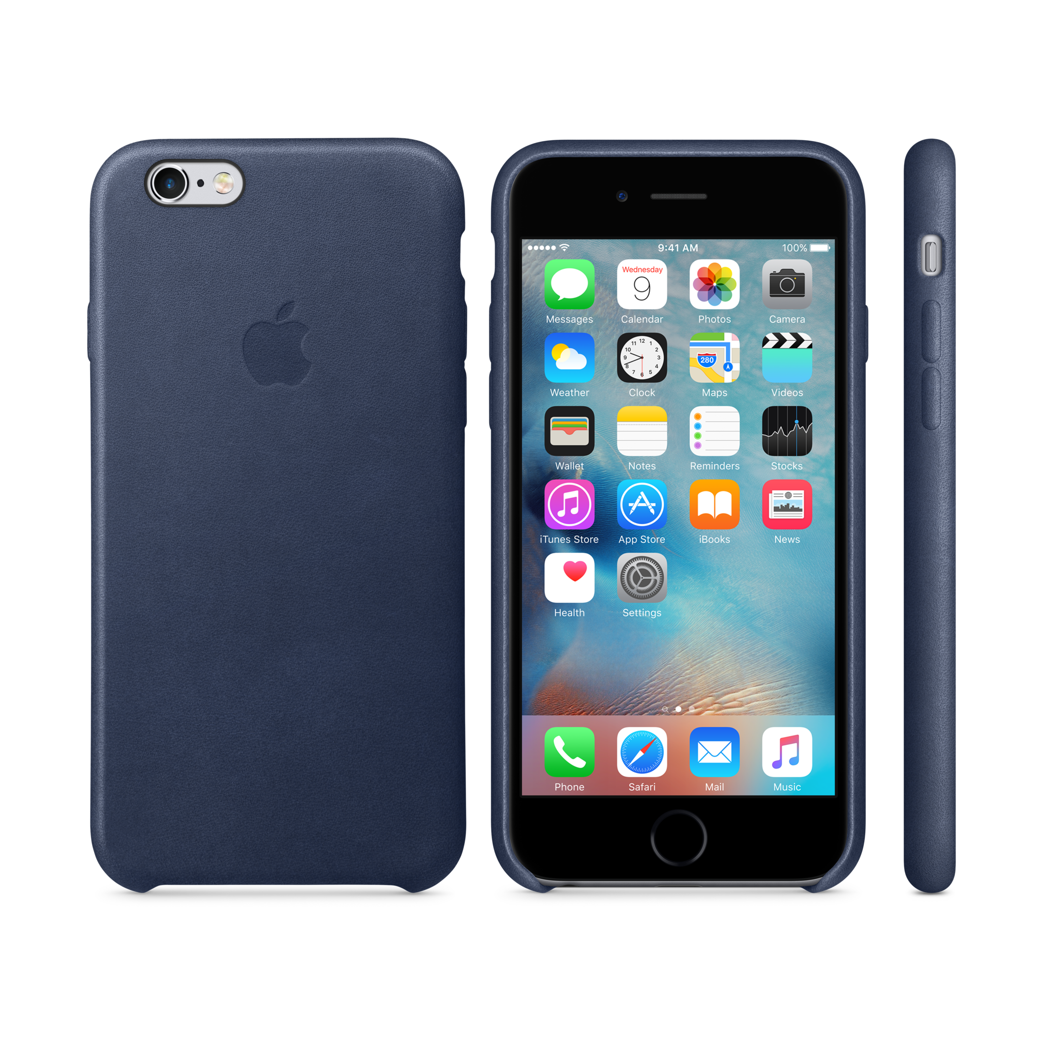 iPhone 6s Leather Case — Midnight Blue
