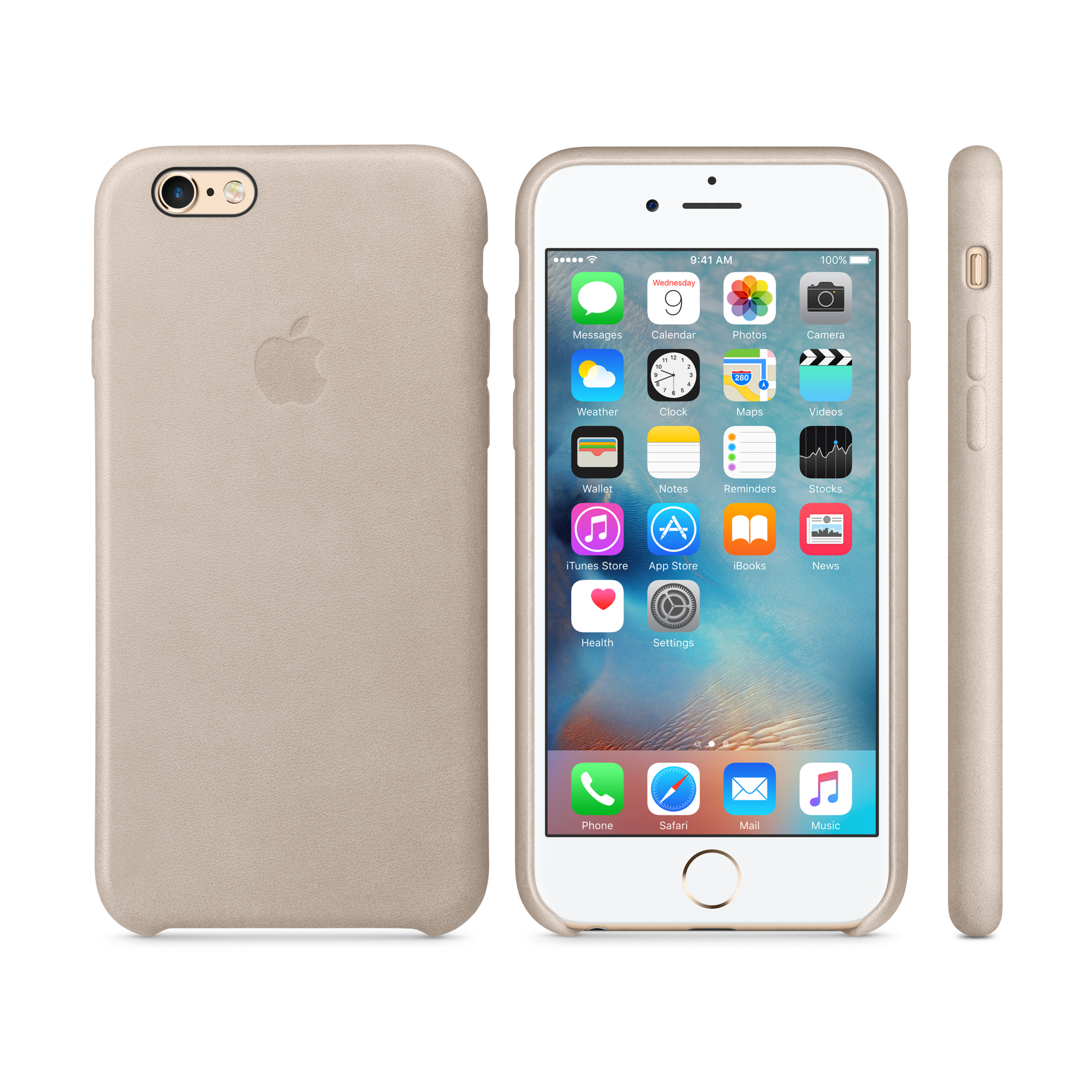 iPhone 6s Leather Case — Rose Gray