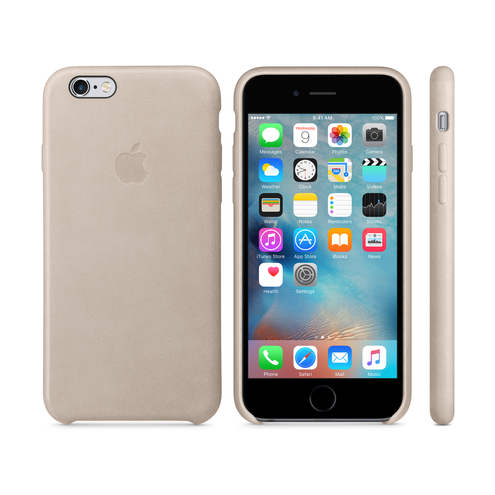 iPhone 6s Leather Case — Rose Gray