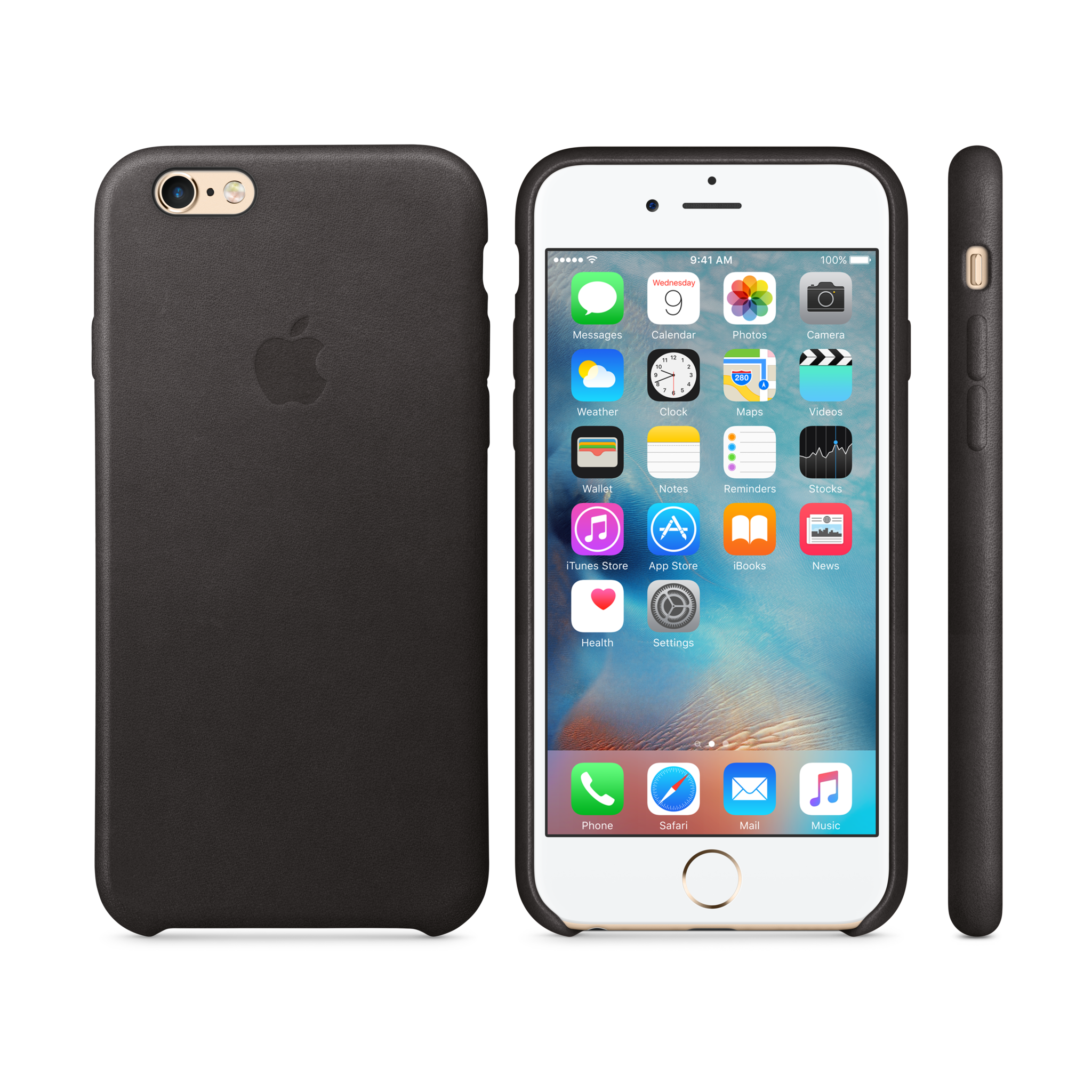 iPhone 6s Leather Case — Black