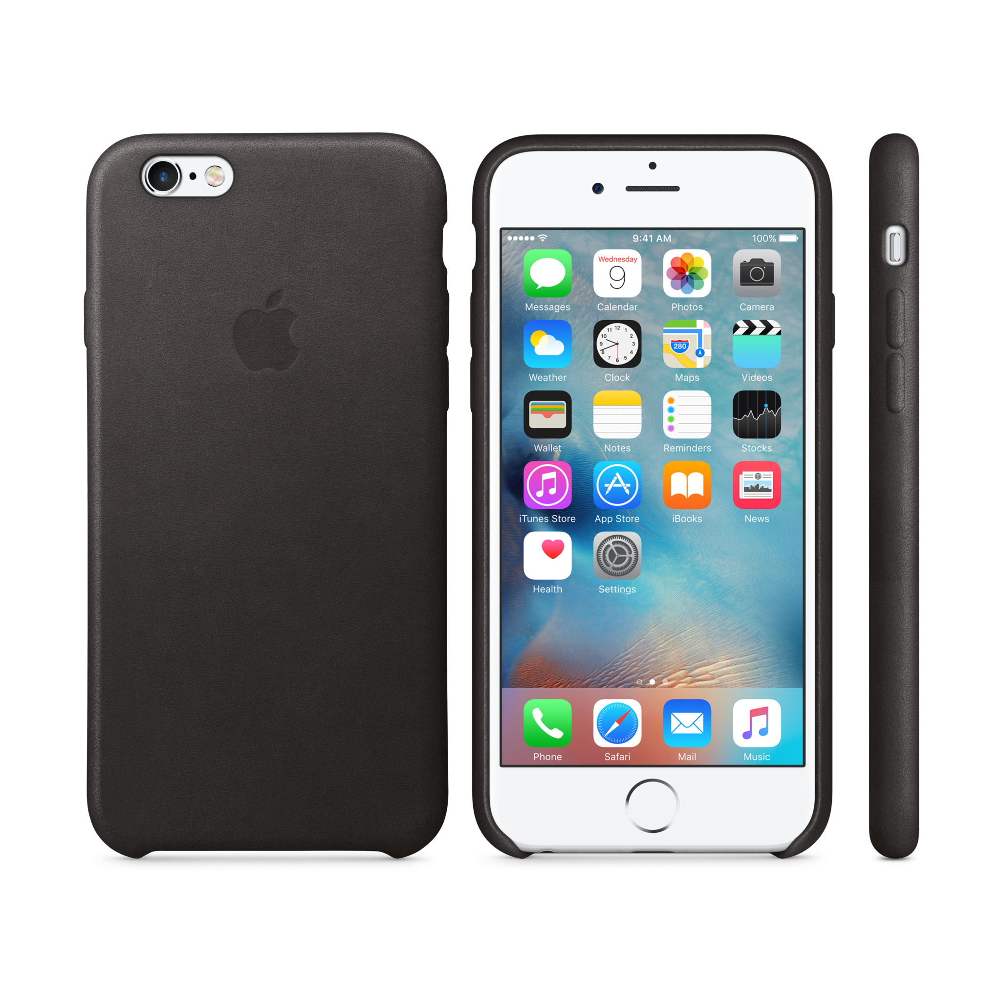 iPhone 6s Leather Case — Black
