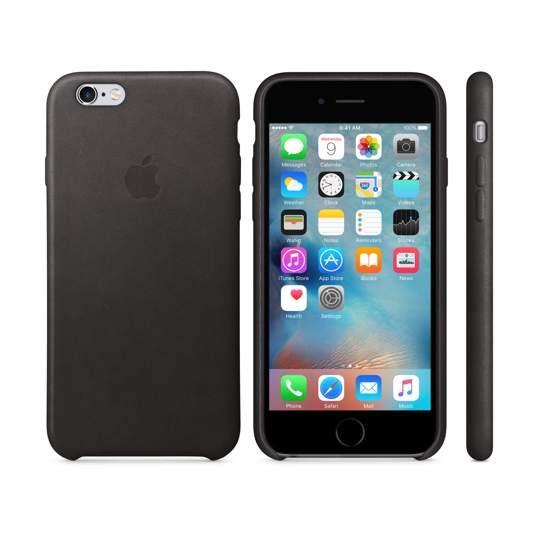 iPhone 6s Leather Case — Black