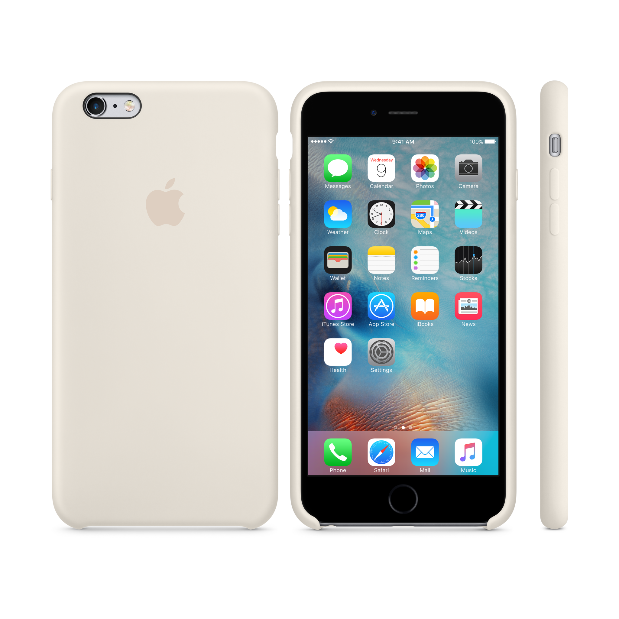 iPhone 6s Plus Silicone Case — Antique White
