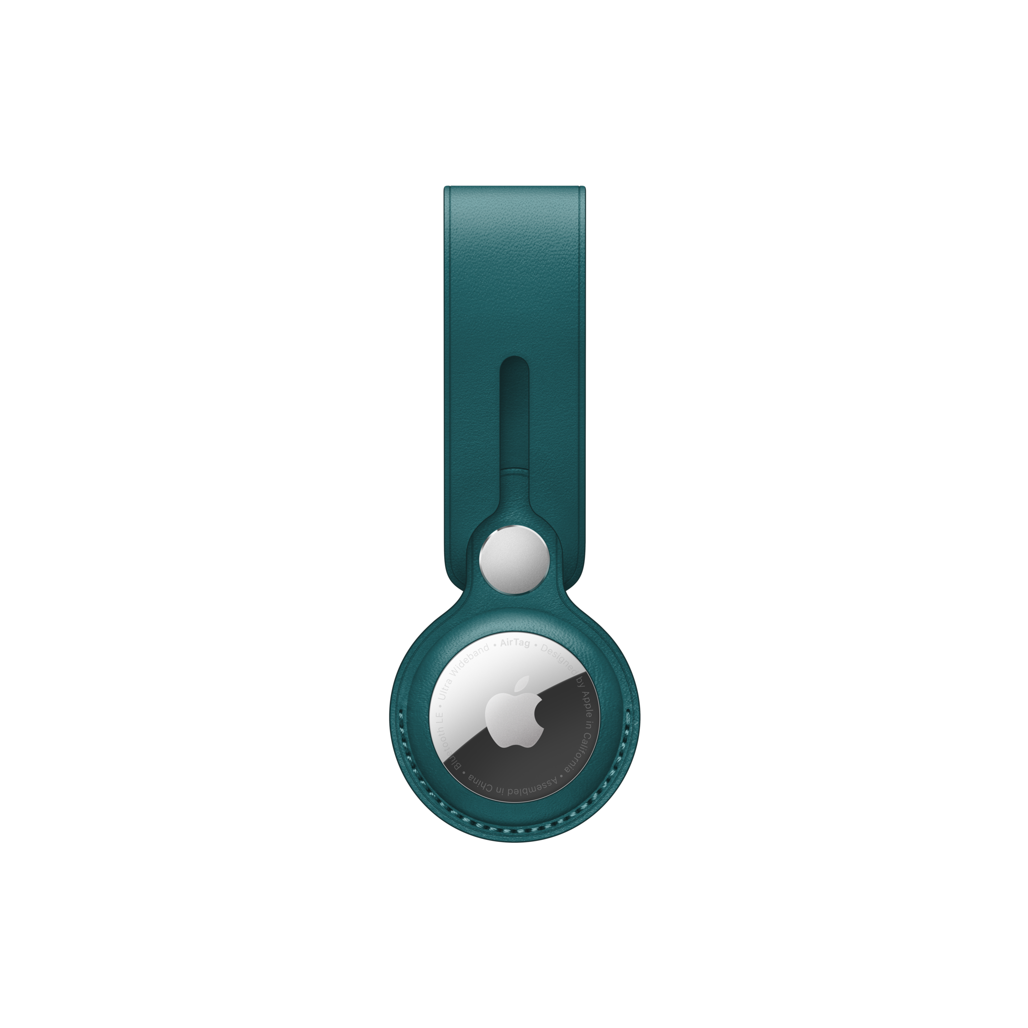 AirTag Leather Loop — Forest Green
