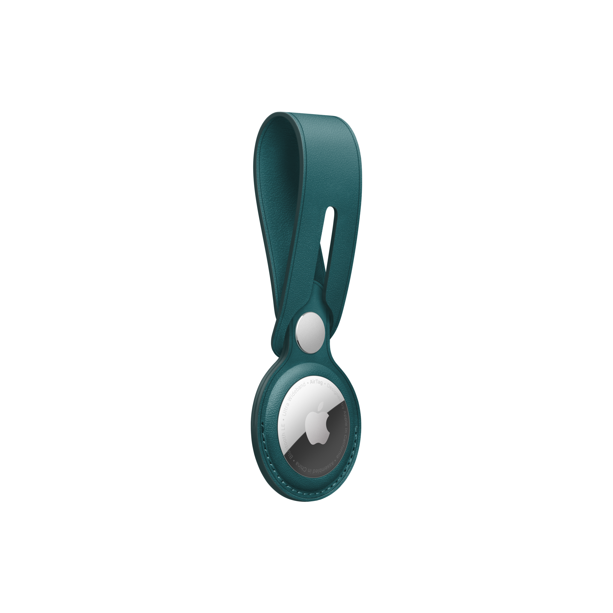 AirTag Leather Loop — Forest Green