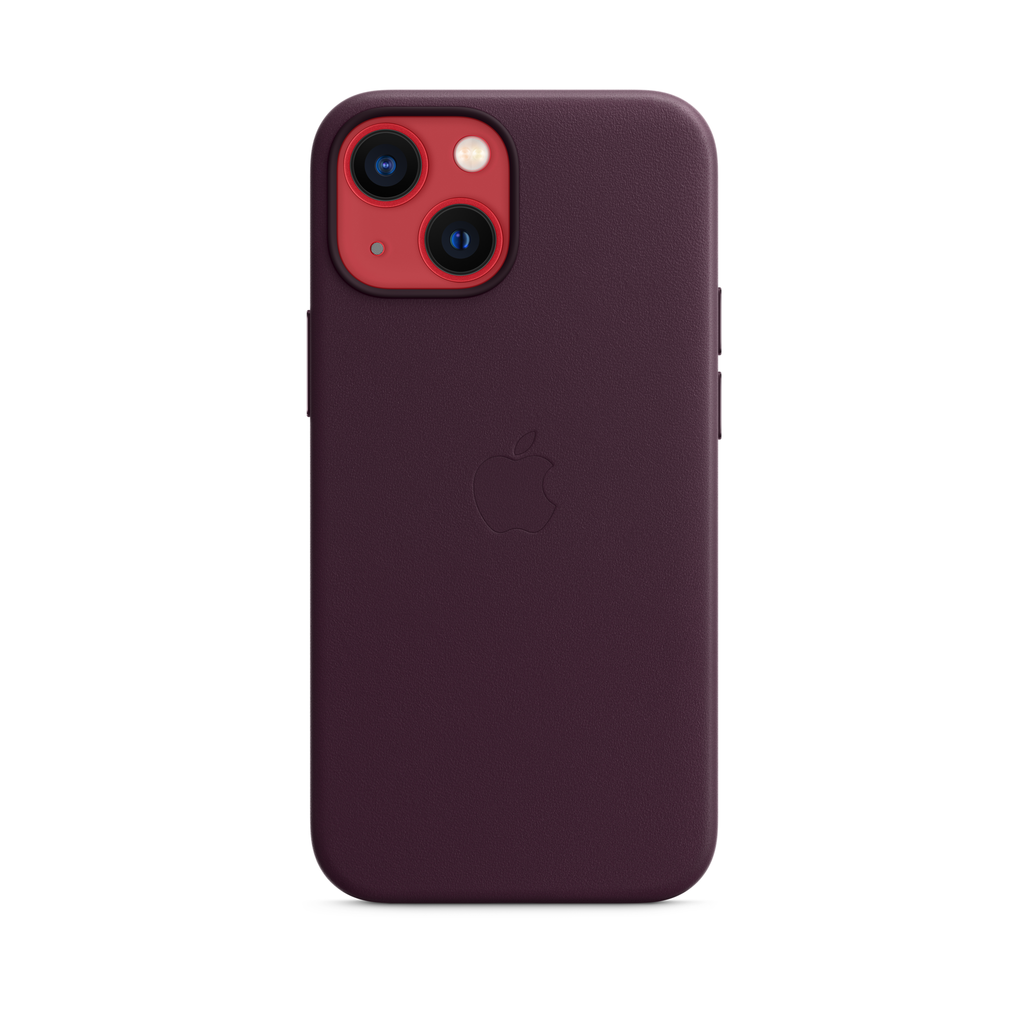 iPhone 13 mini Leather Case with MagSafe — Dark Cherry