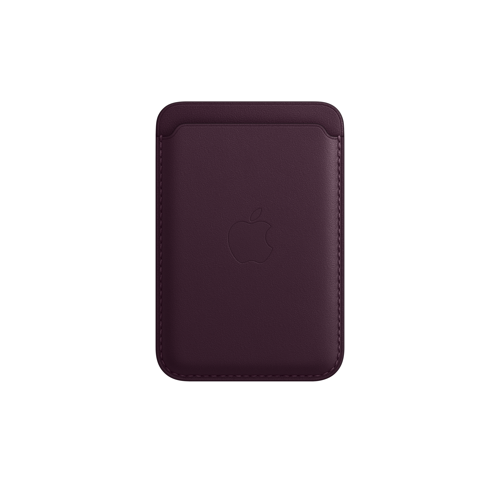 iPhone Leather Wallet with MagSafe — Dark Cherry