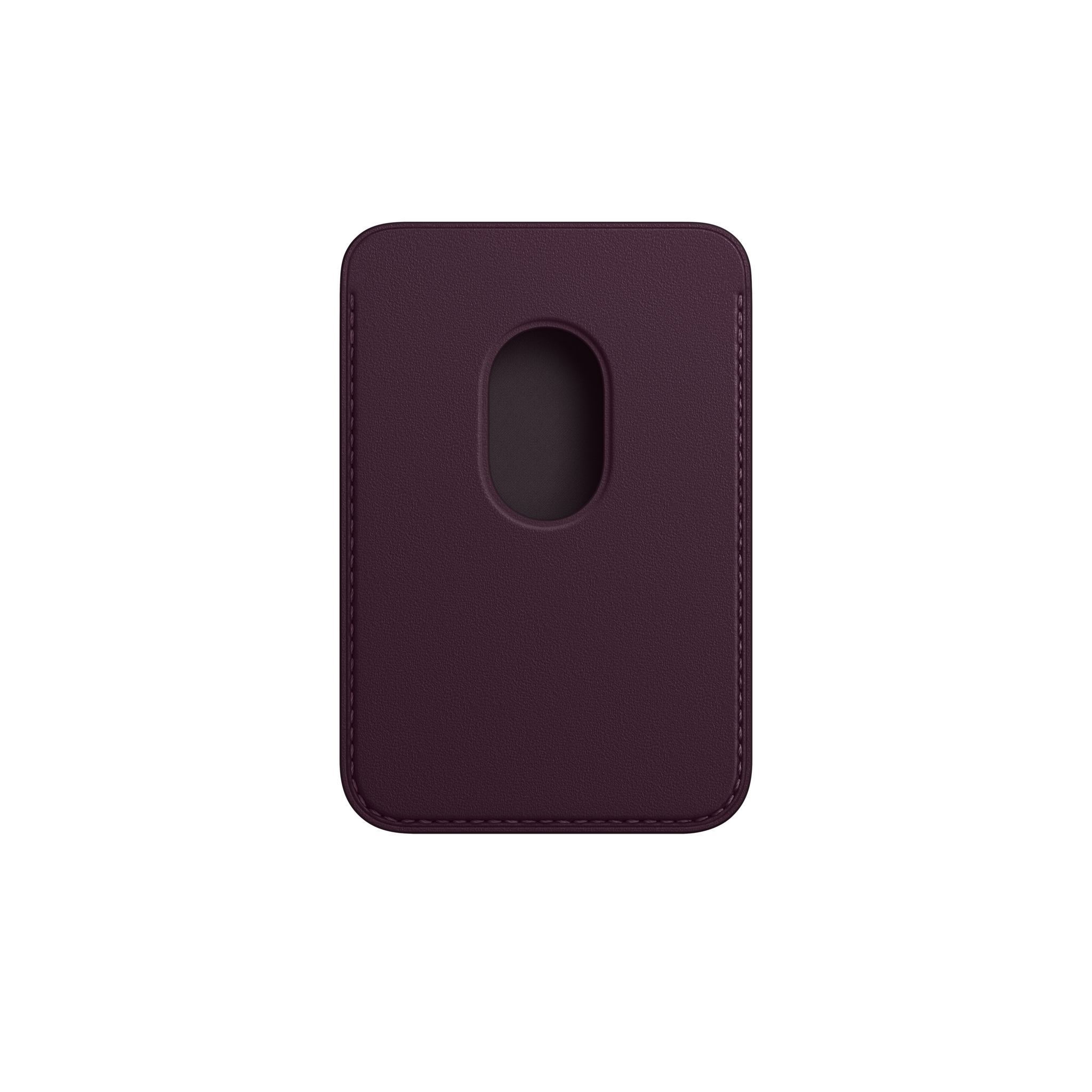 iPhone Leather Wallet with MagSafe — Dark Cherry