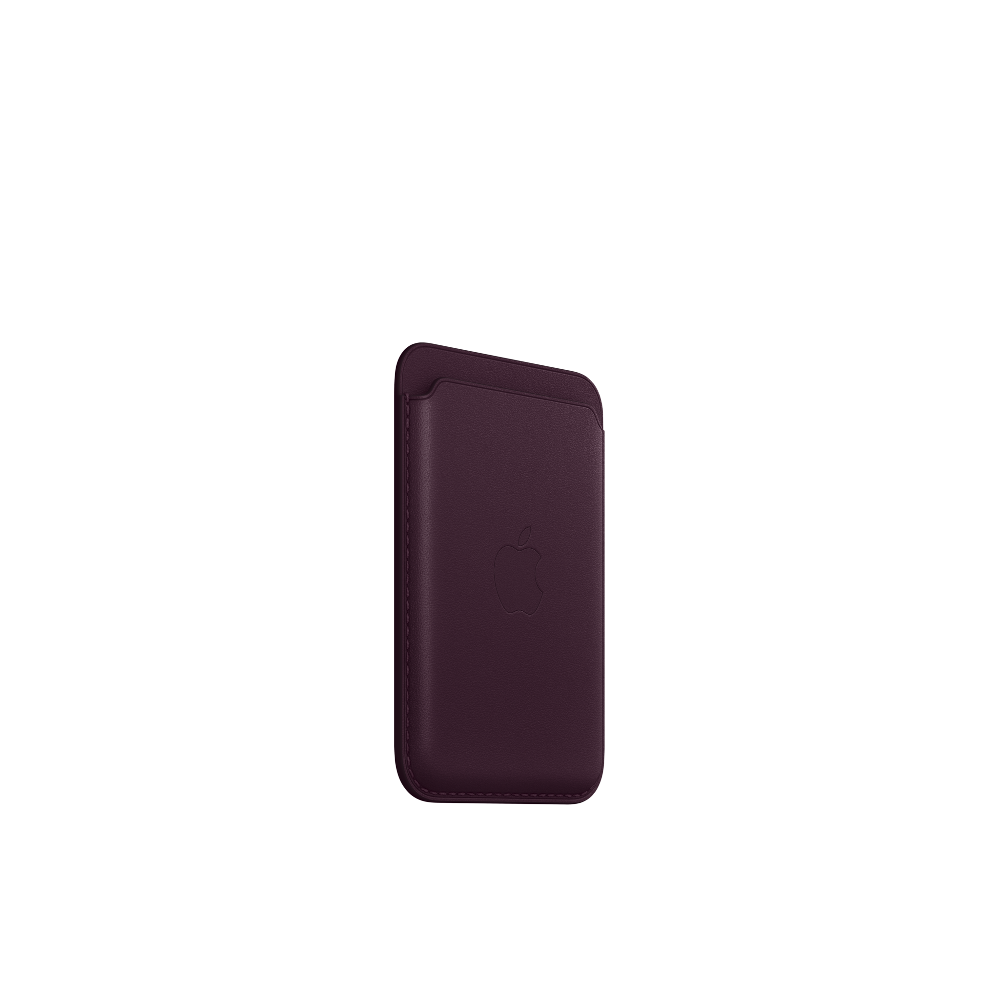 iPhone Leather Wallet with MagSafe — Dark Cherry