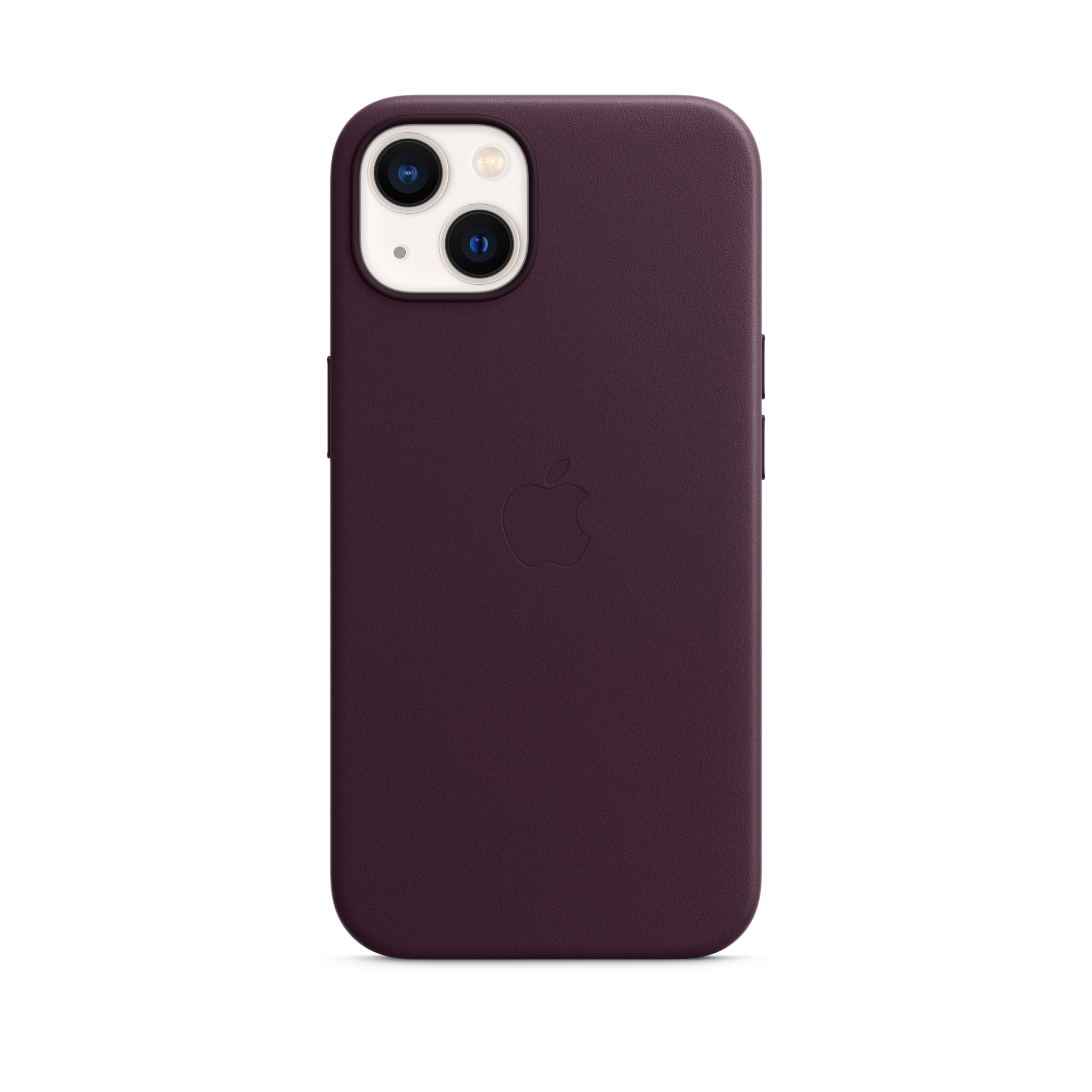 iPhone 13 Leather Case with MagSafe — Dark Cherry