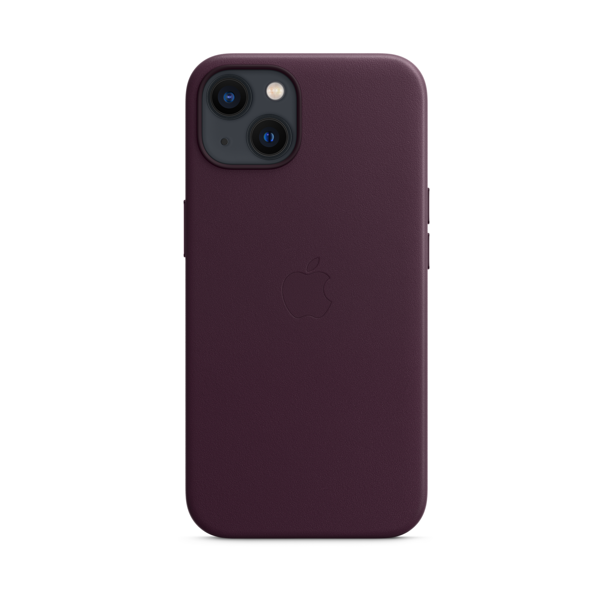 iPhone 13 Leather Case with MagSafe — Dark Cherry