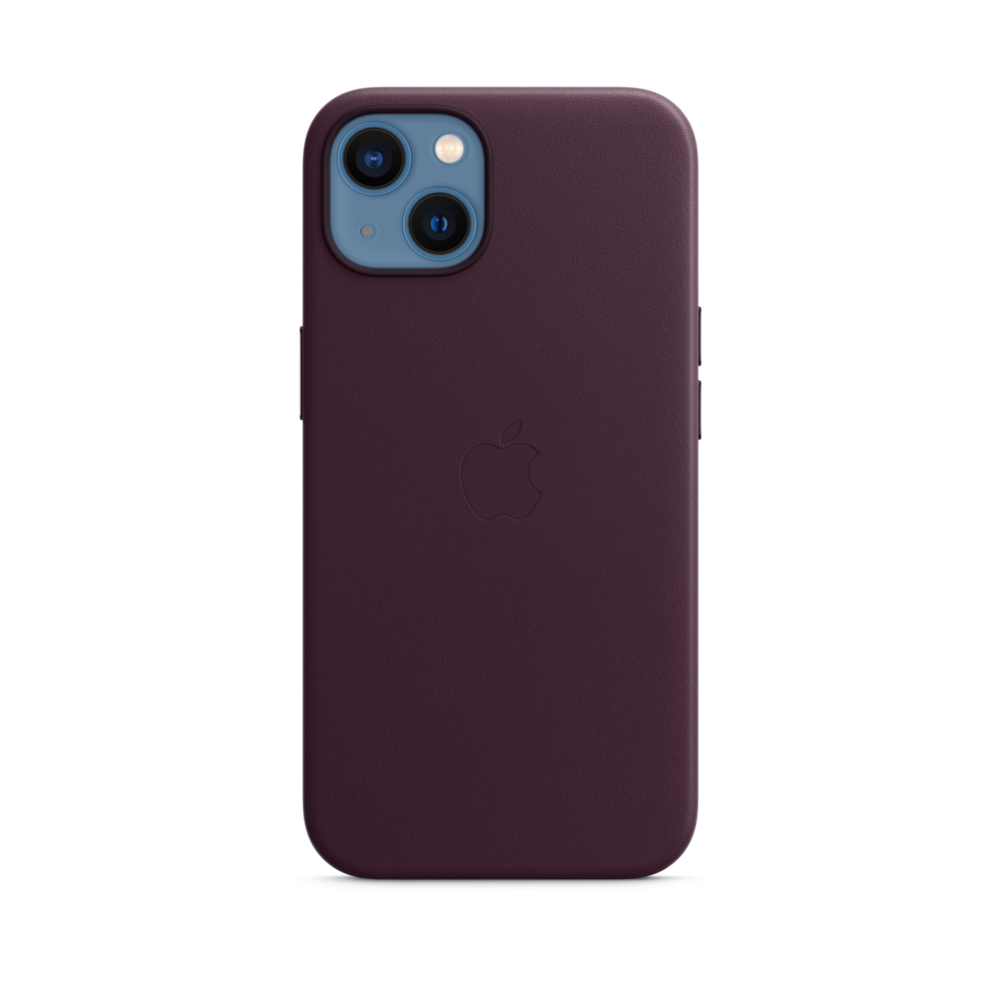 iPhone 13 Leather Case with MagSafe — Dark Cherry