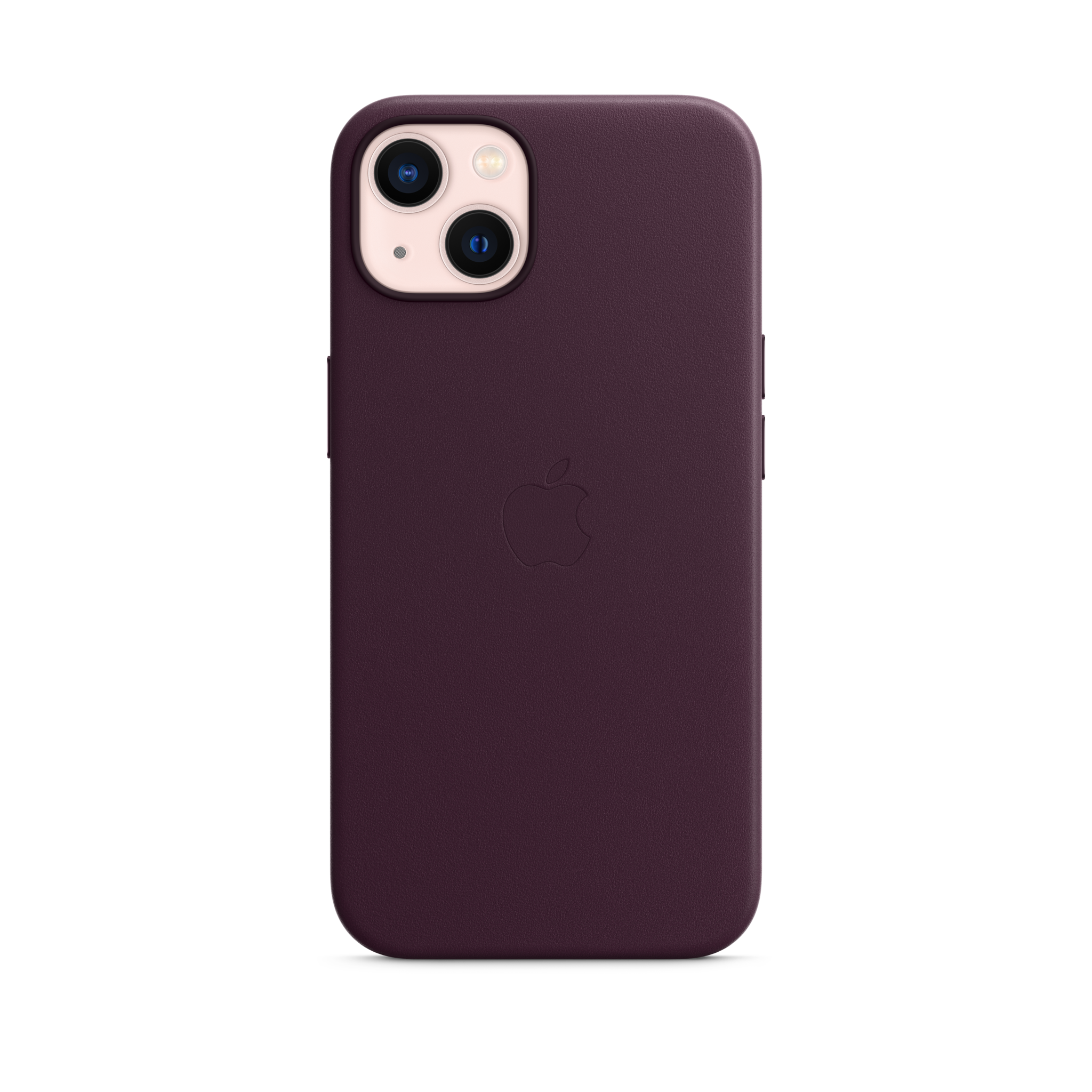 iPhone 13 Leather Case with MagSafe — Dark Cherry