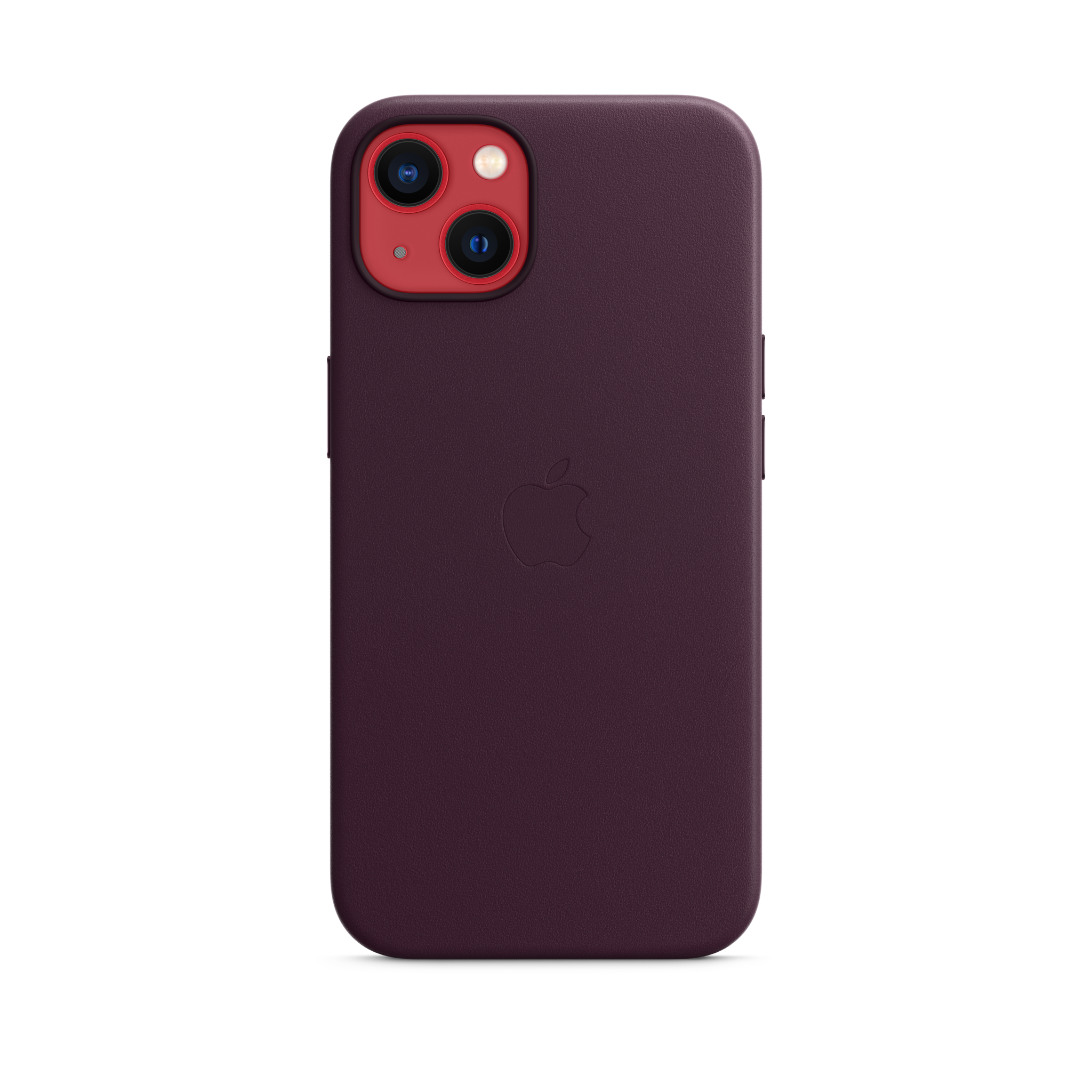 iPhone 13 Leather Case with MagSafe — Dark Cherry