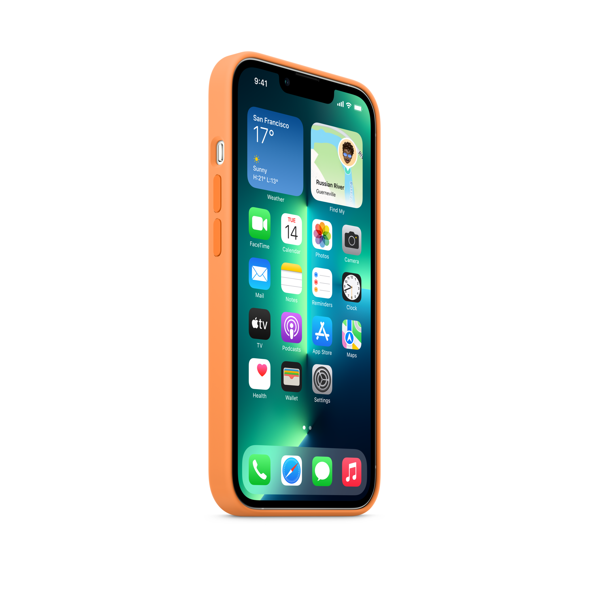 iPhone 13 Pro Silicone Case with MagSafe — Marigold