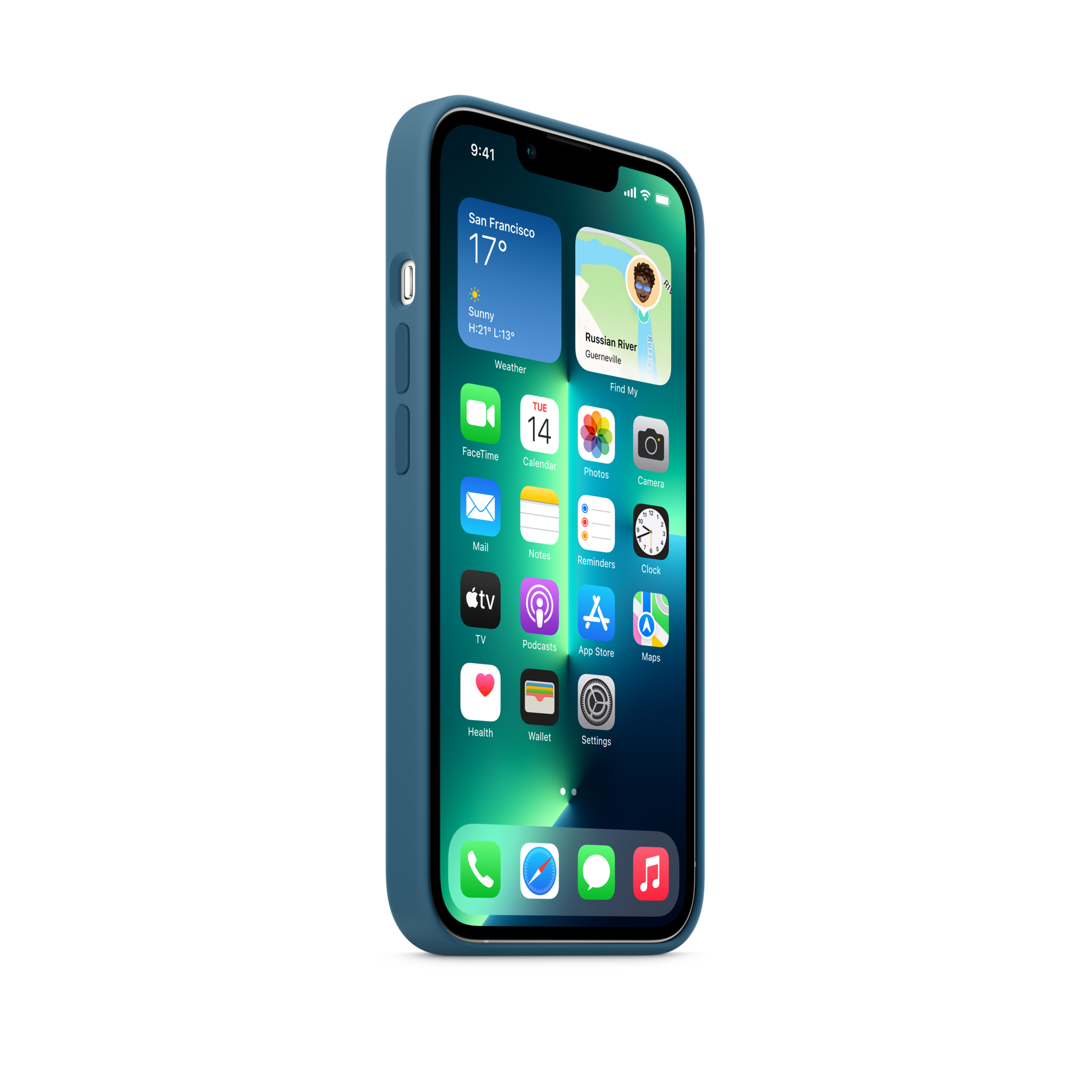 iPhone 13 Pro Silicone Case with MagSafe — Blue Jay