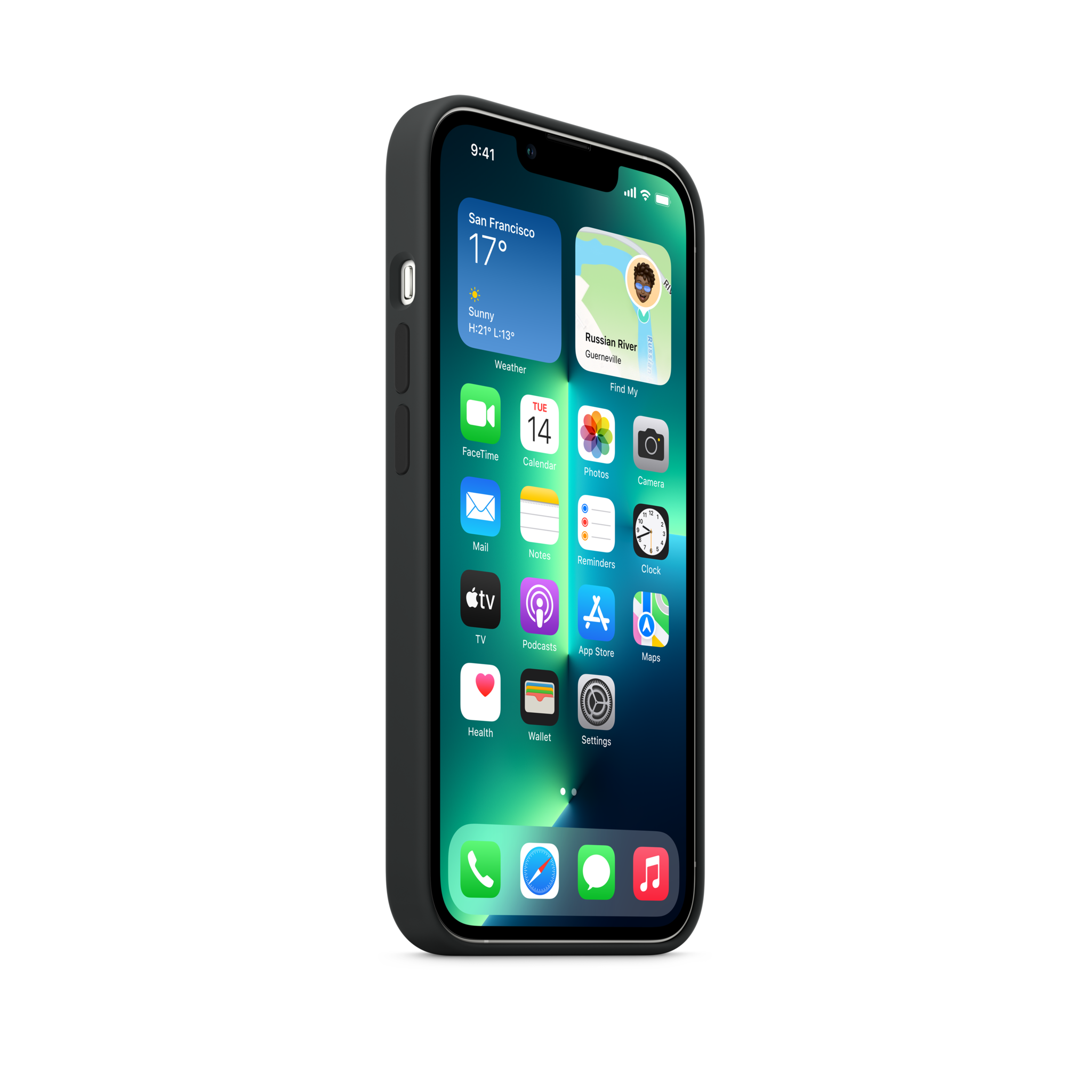 iPhone 13 Pro Silicone Case with MagSafe — Midnight