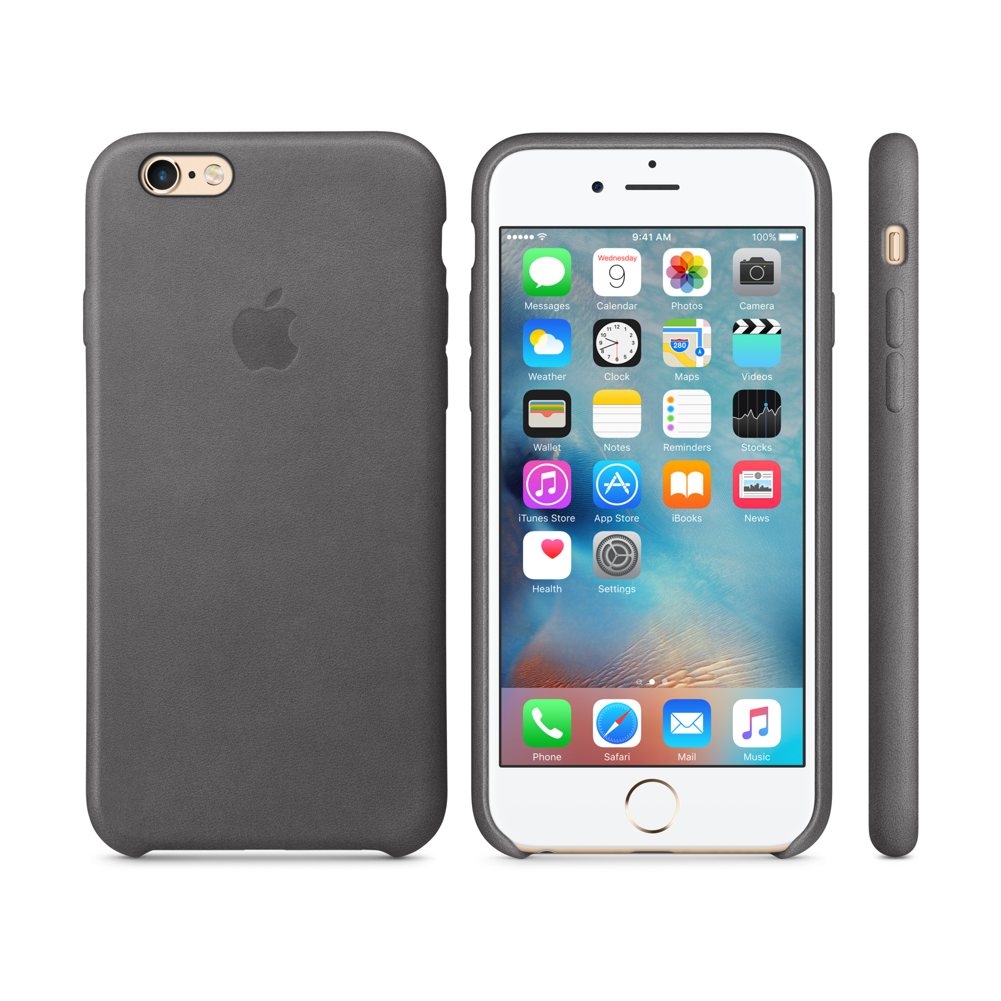 iPhone 6s Leather Case — Storm Gray