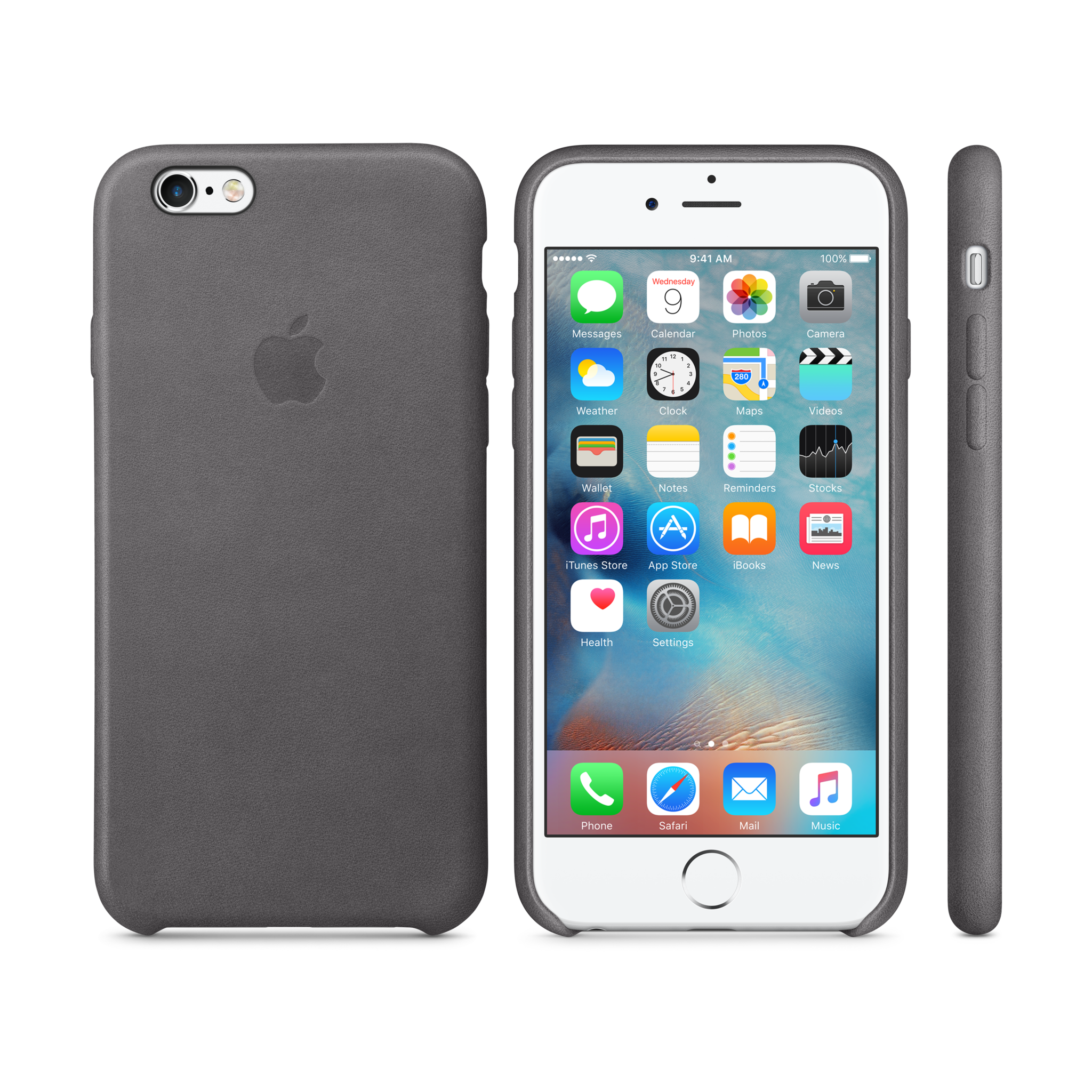 iPhone 6s Leather Case — Storm Gray