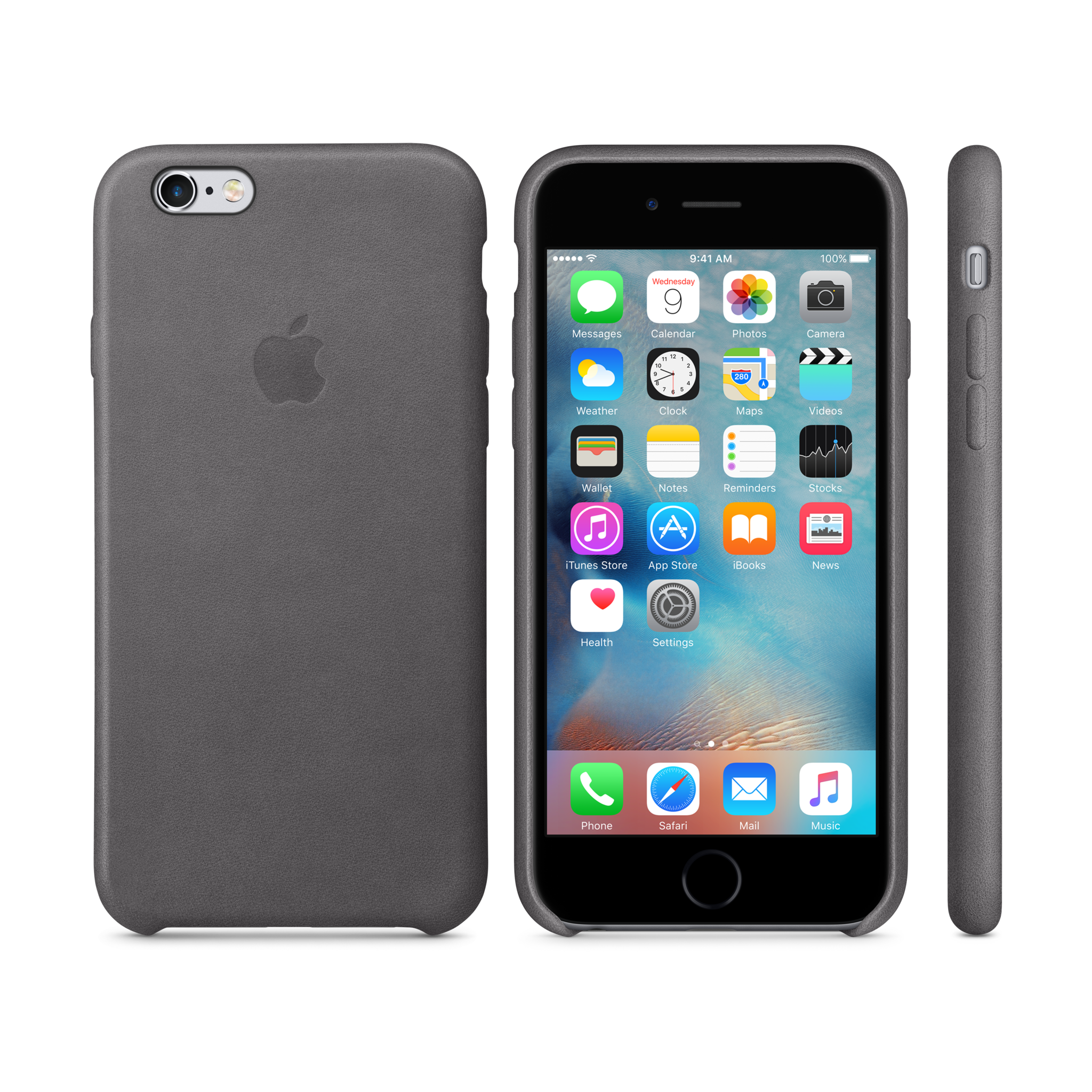iPhone 6s Leather Case — Storm Gray