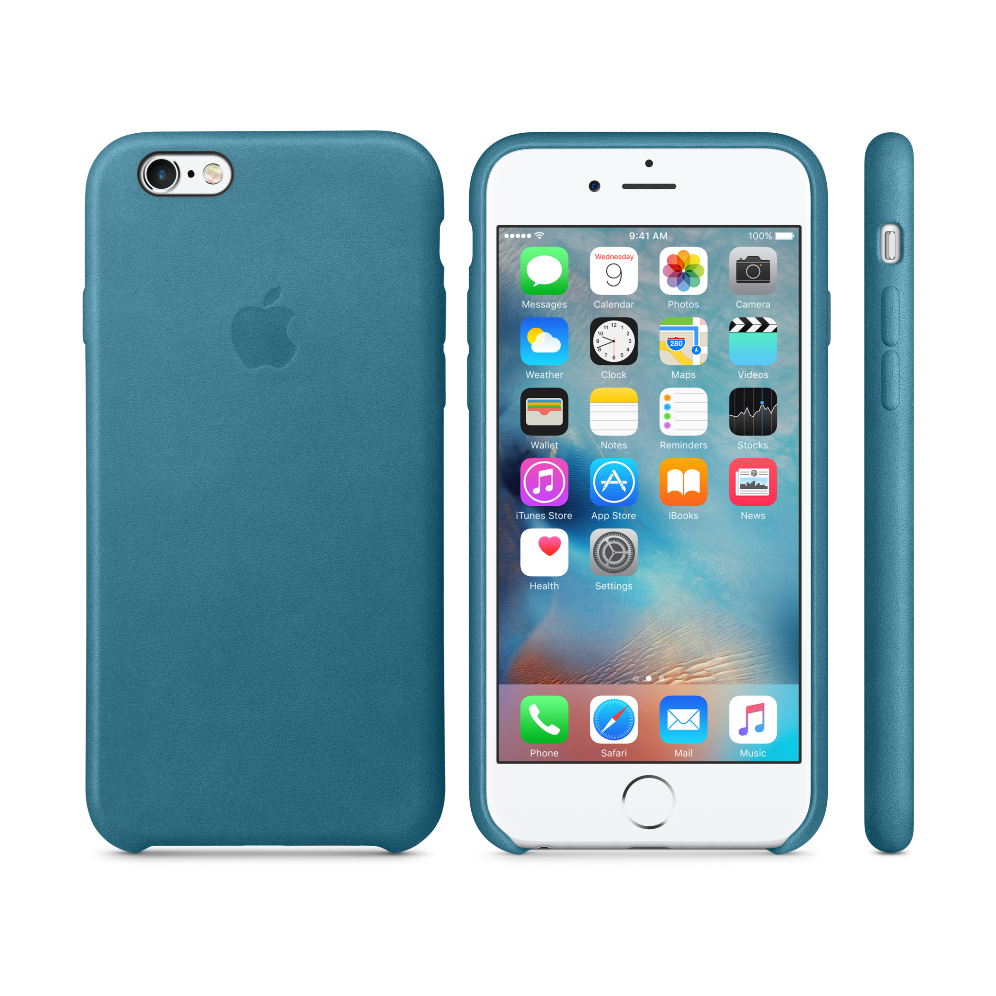 iPhone 6s Leather Case — Marine Blue