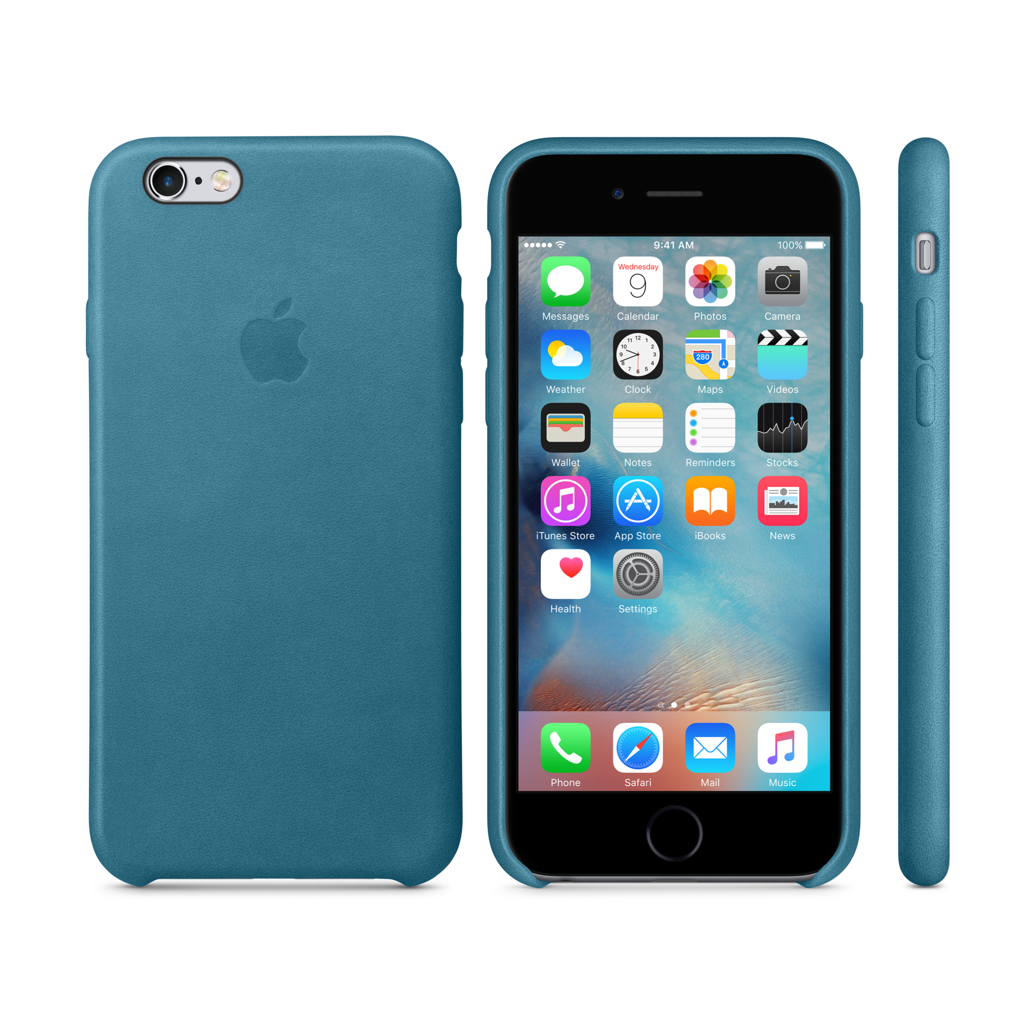 iPhone 6s Leather Case — Marine Blue