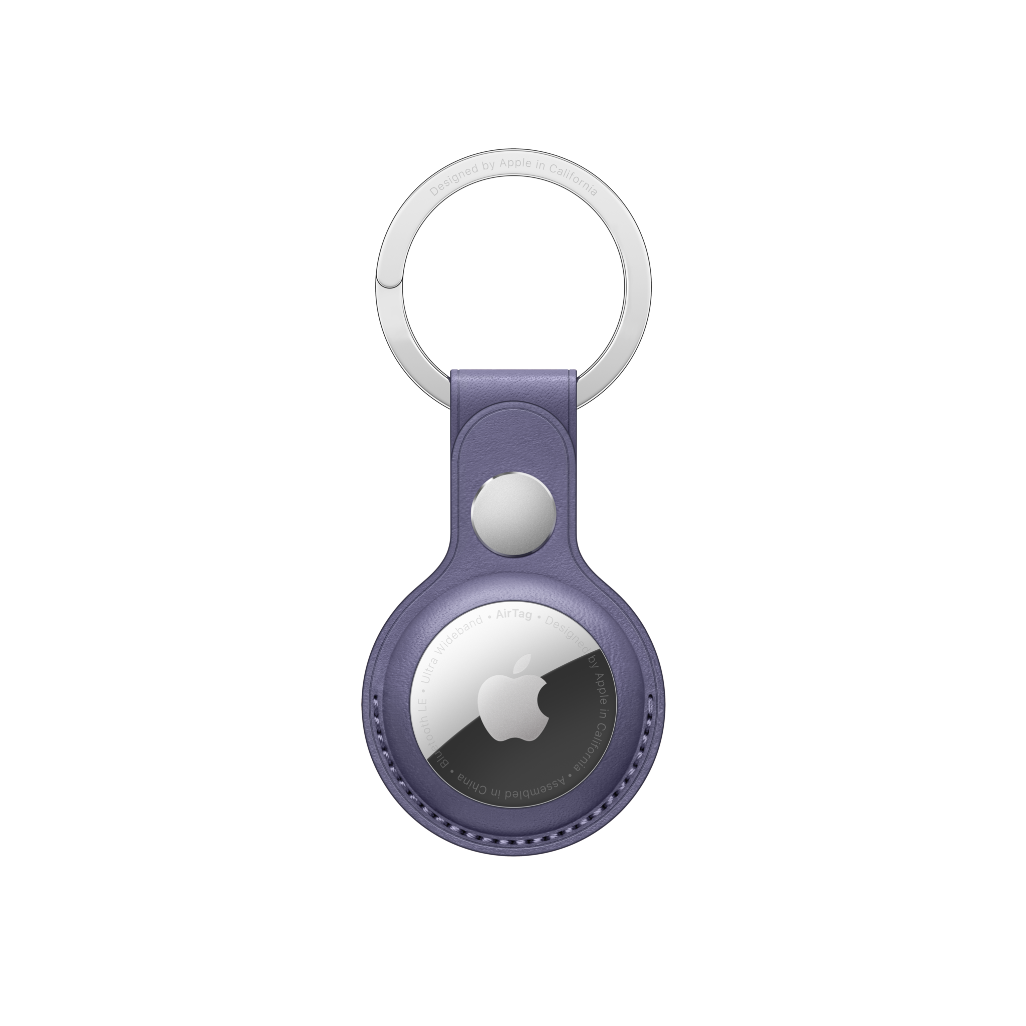 AirTag Leather Key Ring — Wisteria