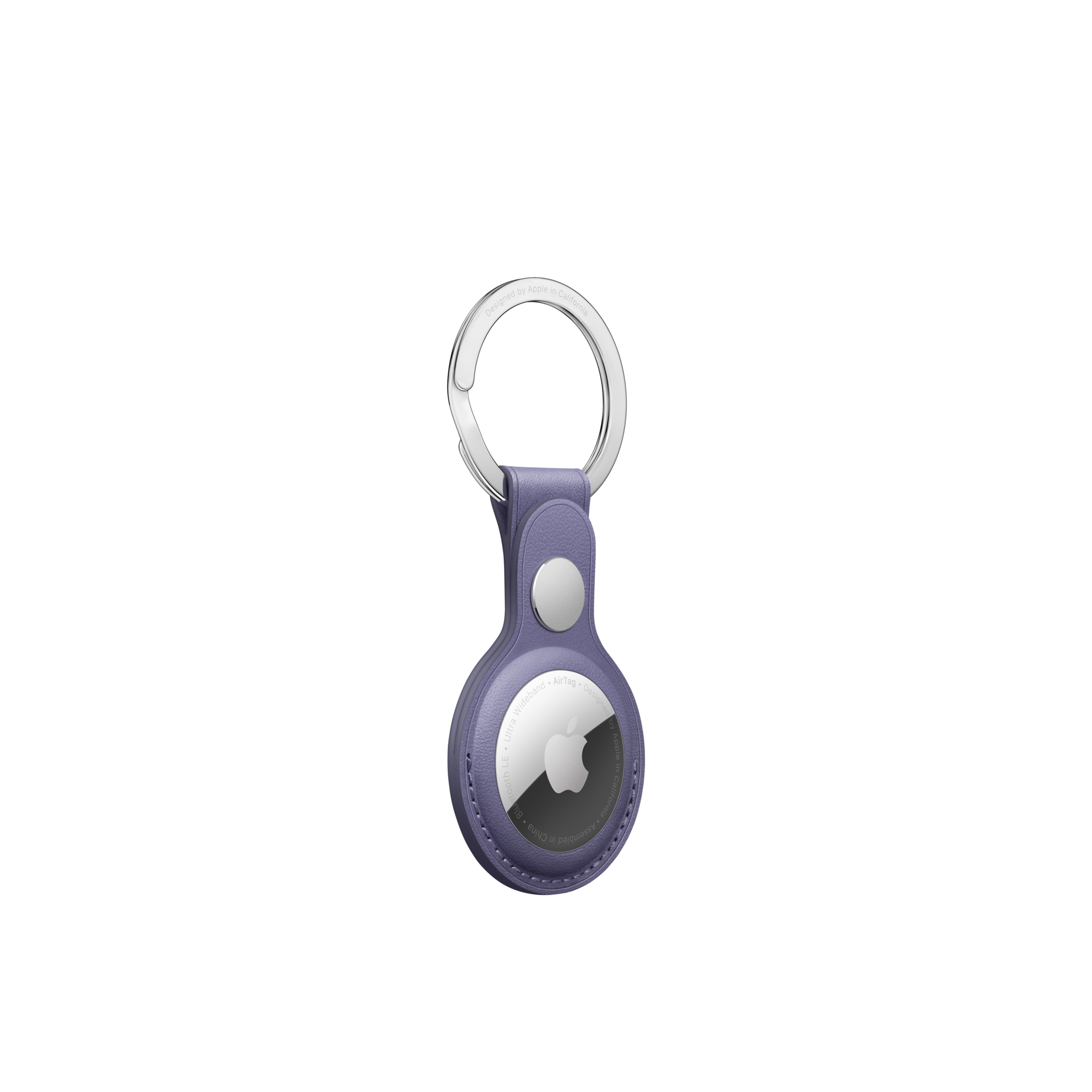 AirTag Leather Key Ring — Wisteria