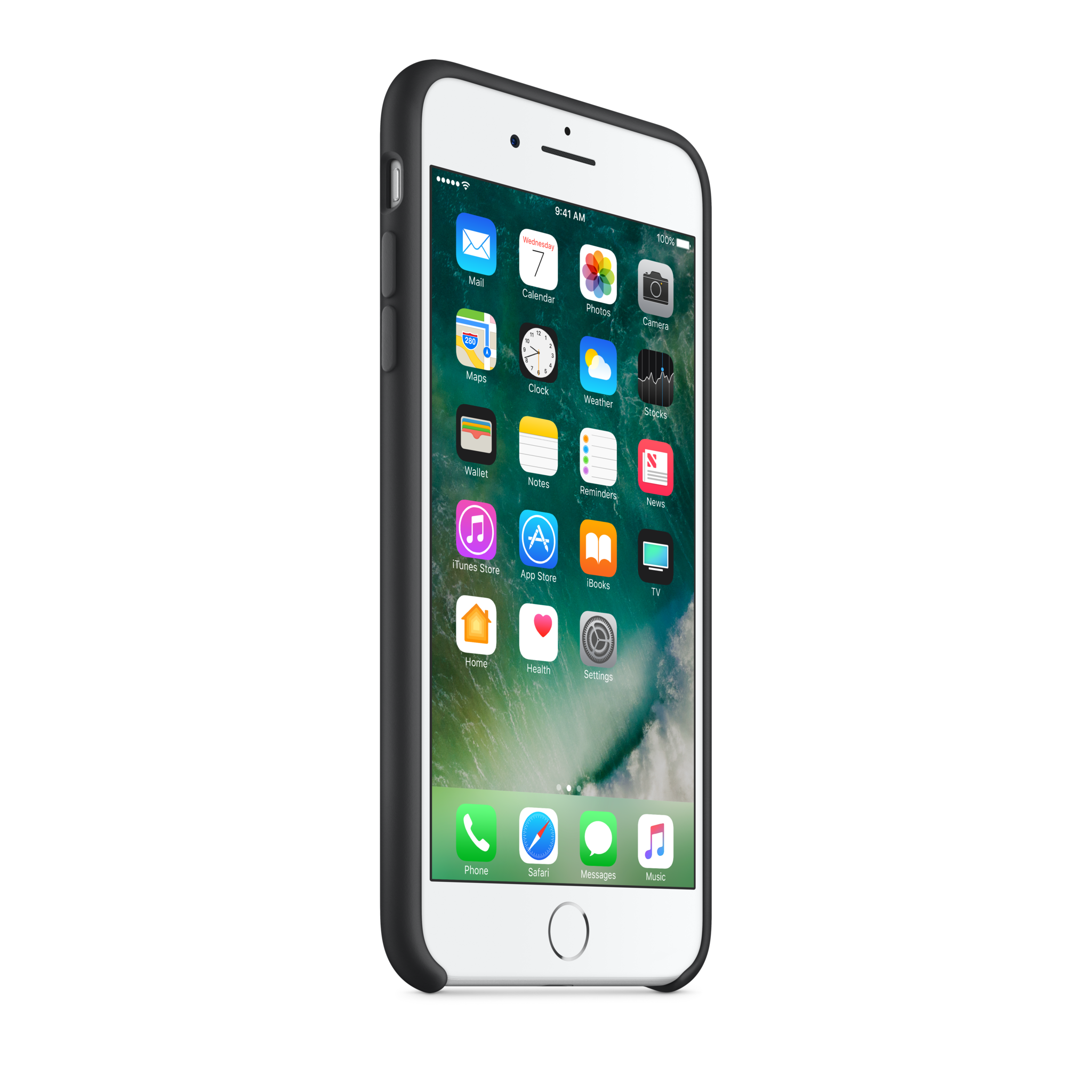 iPhone 7 Plus Silicone Case — Black