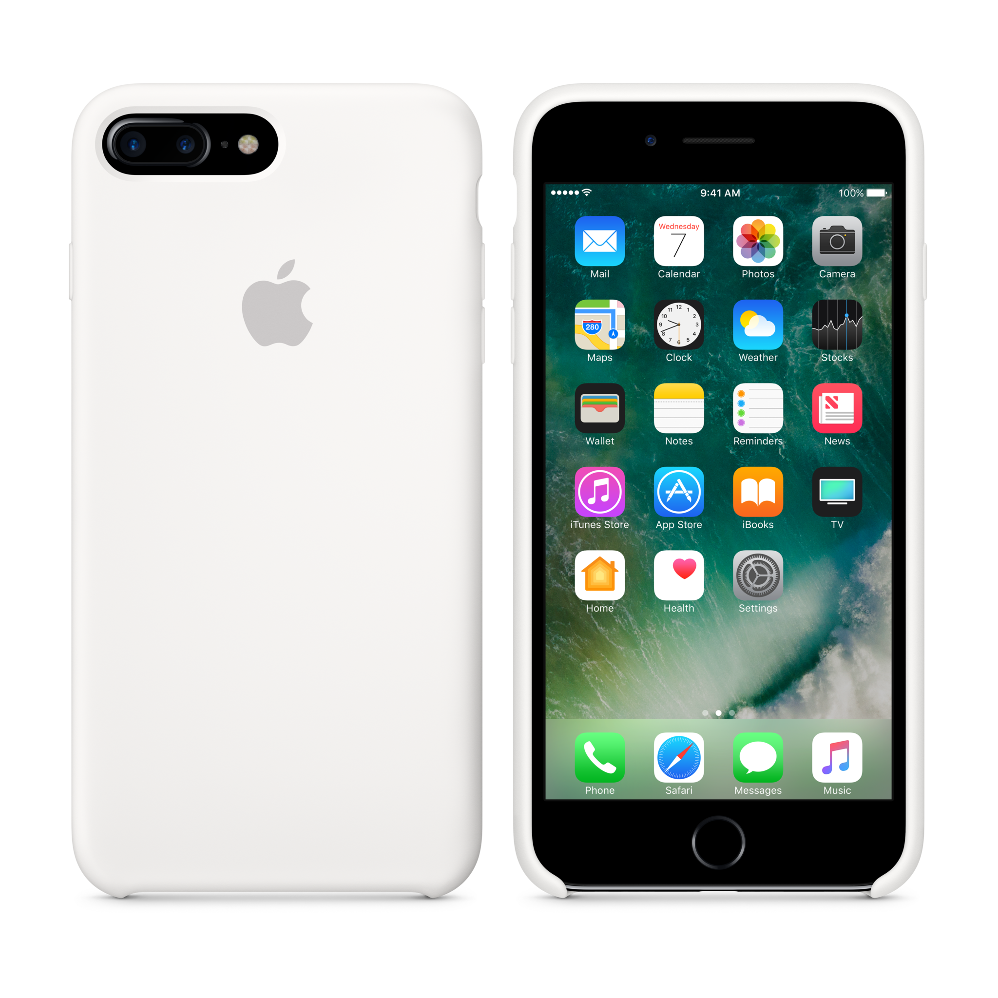 iPhone 7 Plus Silicone Case — White