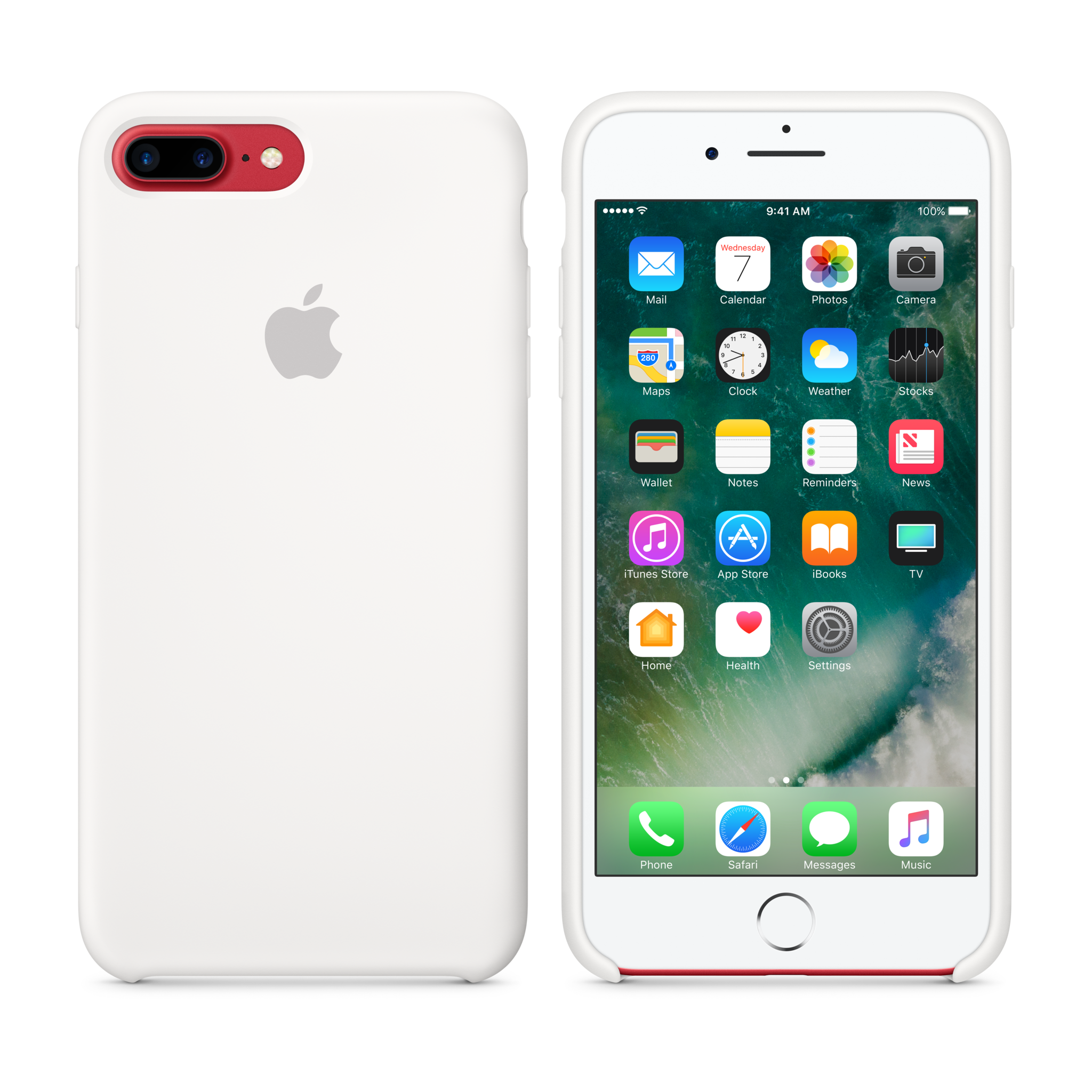 iPhone 7 Plus Silicone Case — White