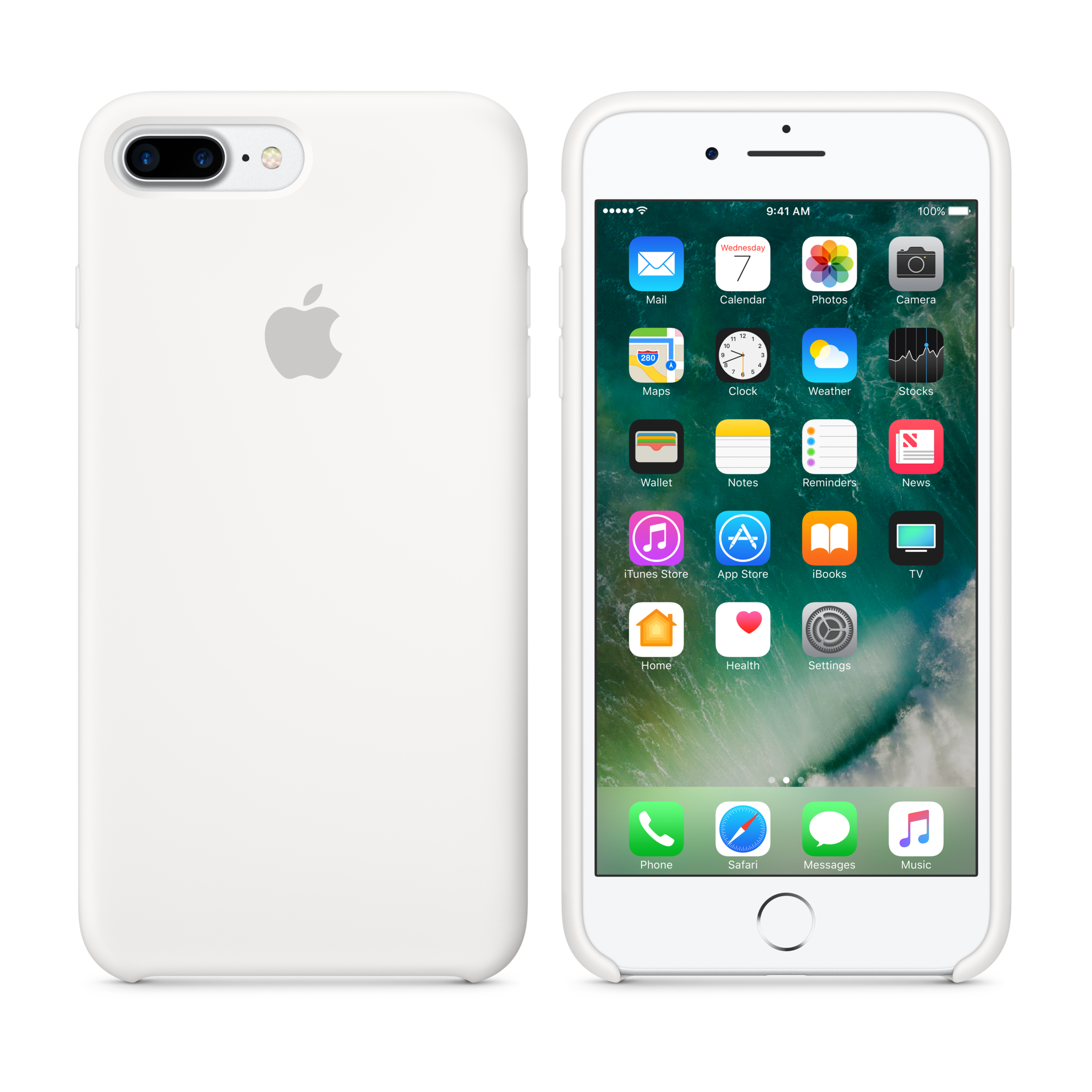 iPhone 7 Plus Silicone Case — White