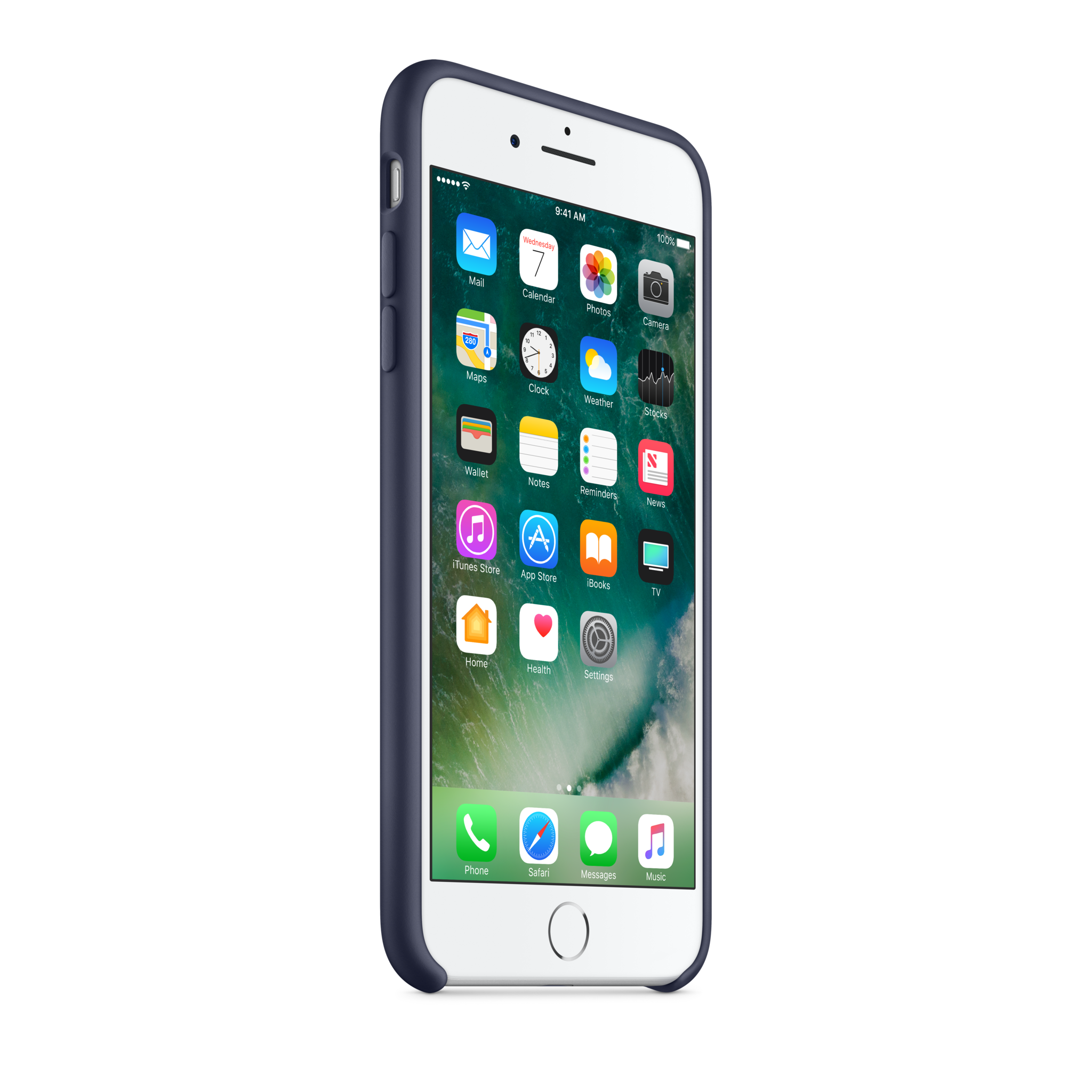 iPhone 7 Plus Silicone Case — Midnight Blue