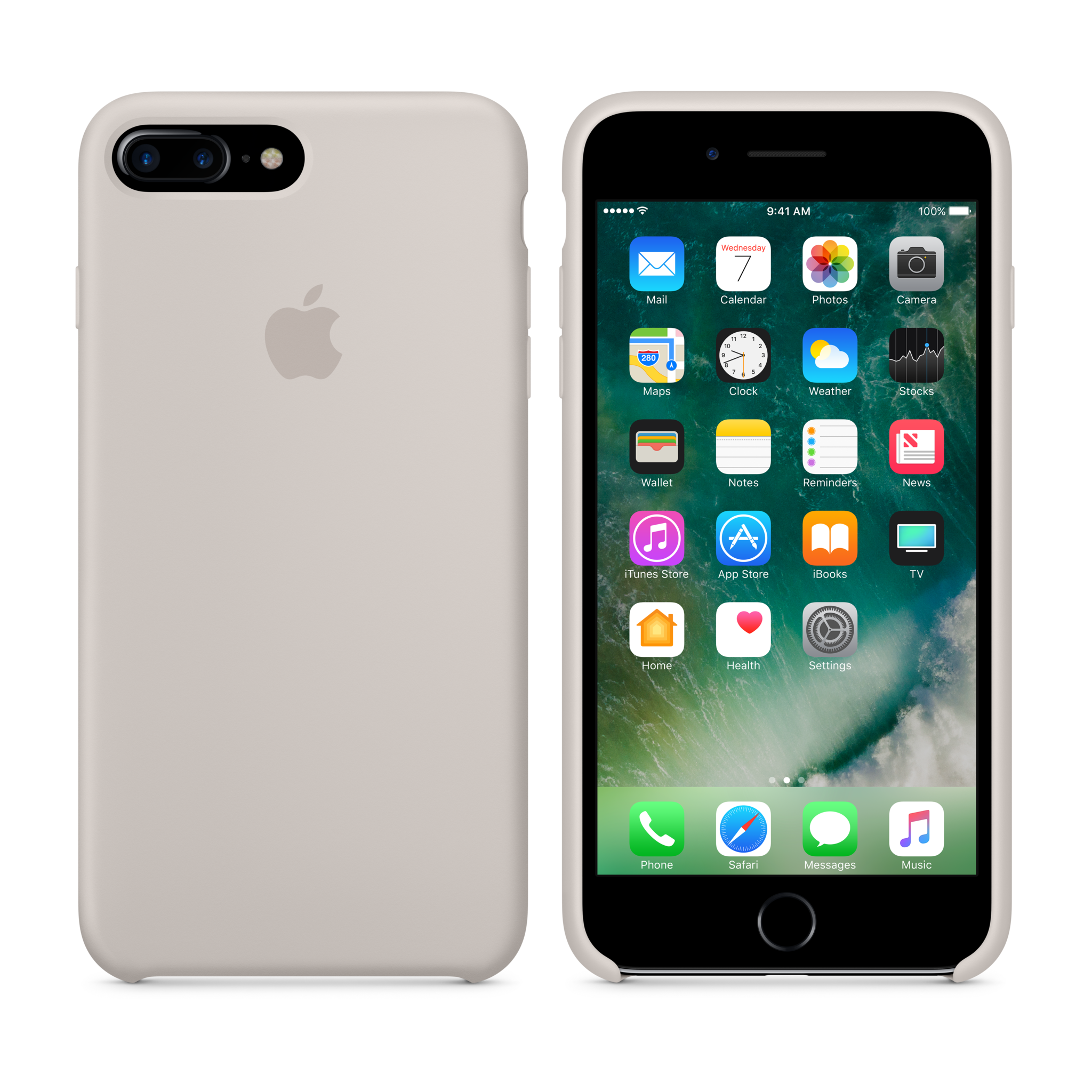 iPhone 7 Plus Silicone Case — Stone