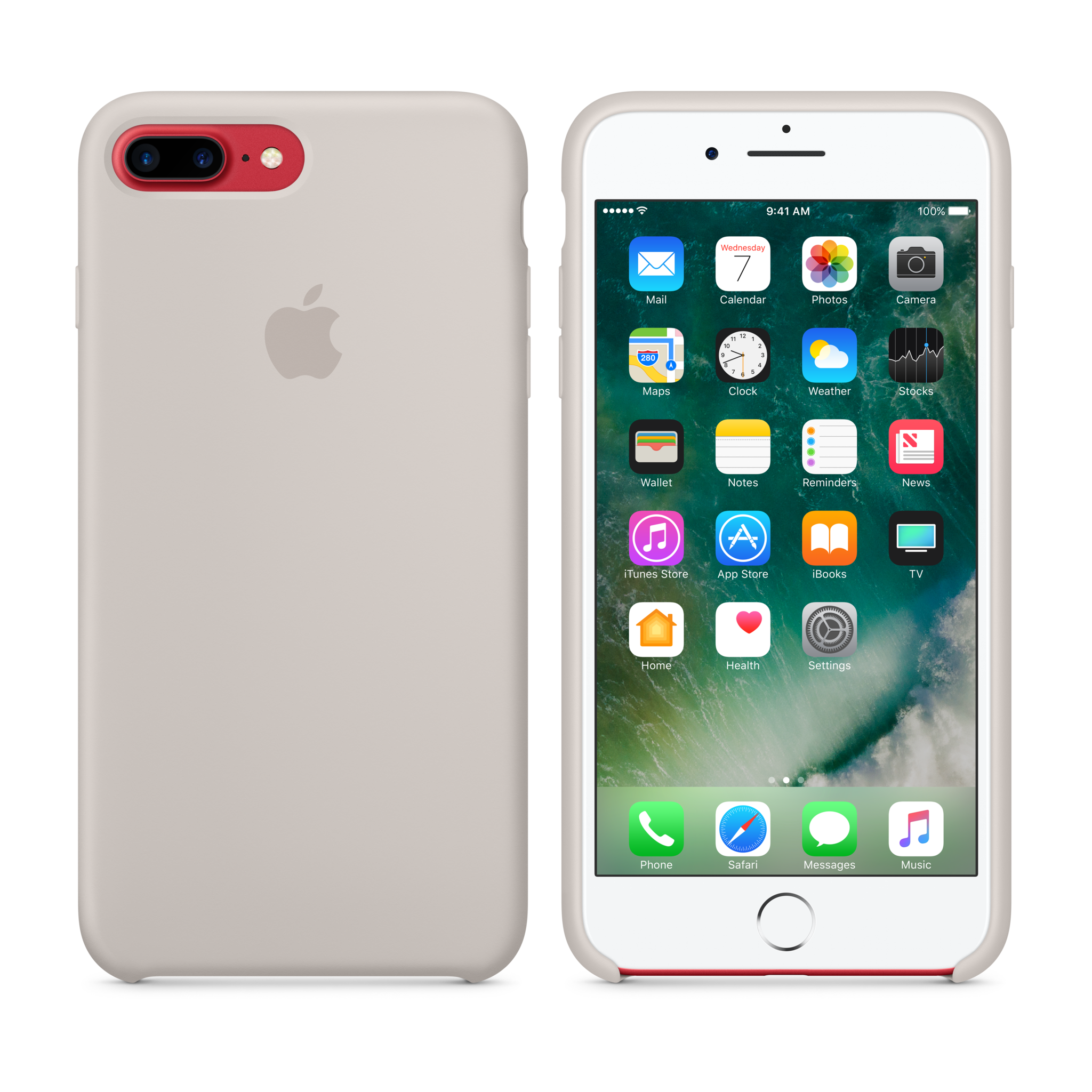 iPhone 7 Plus Silicone Case — Stone