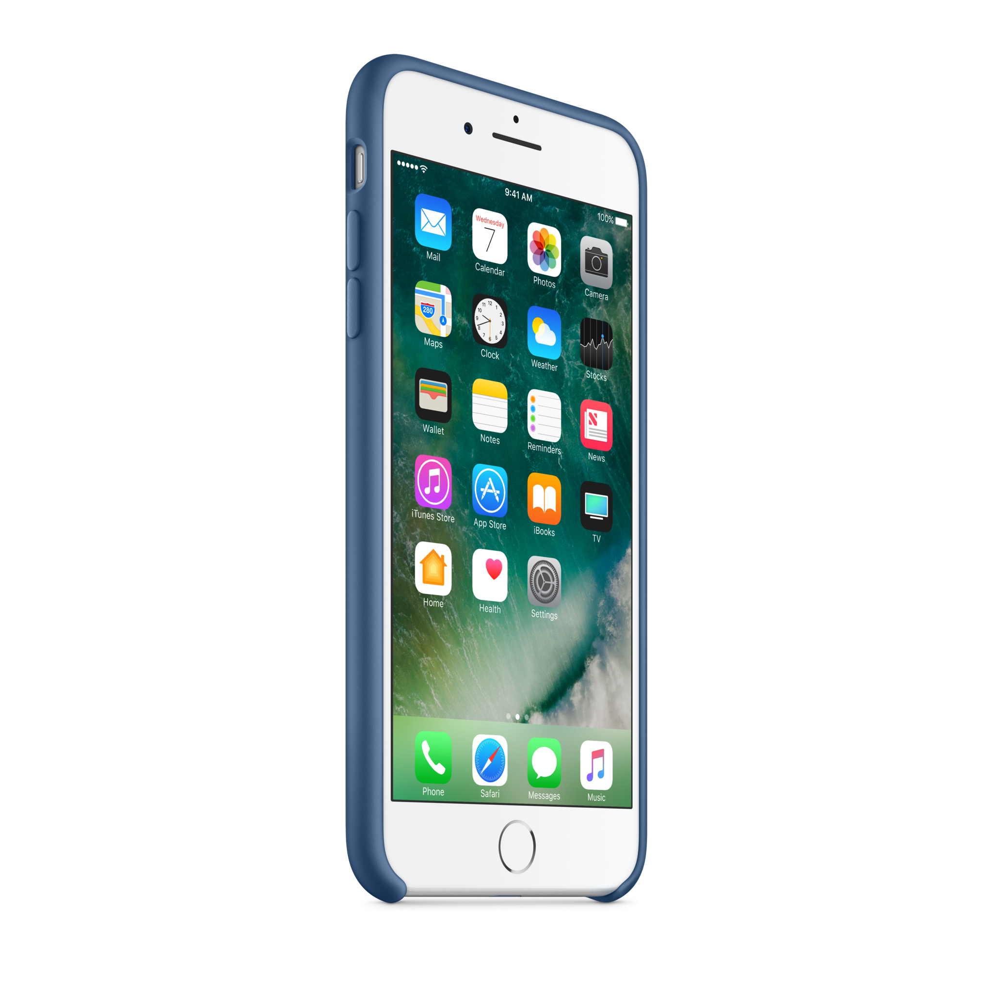 iPhone 7 Plus Silicone Case — Ocean Blue