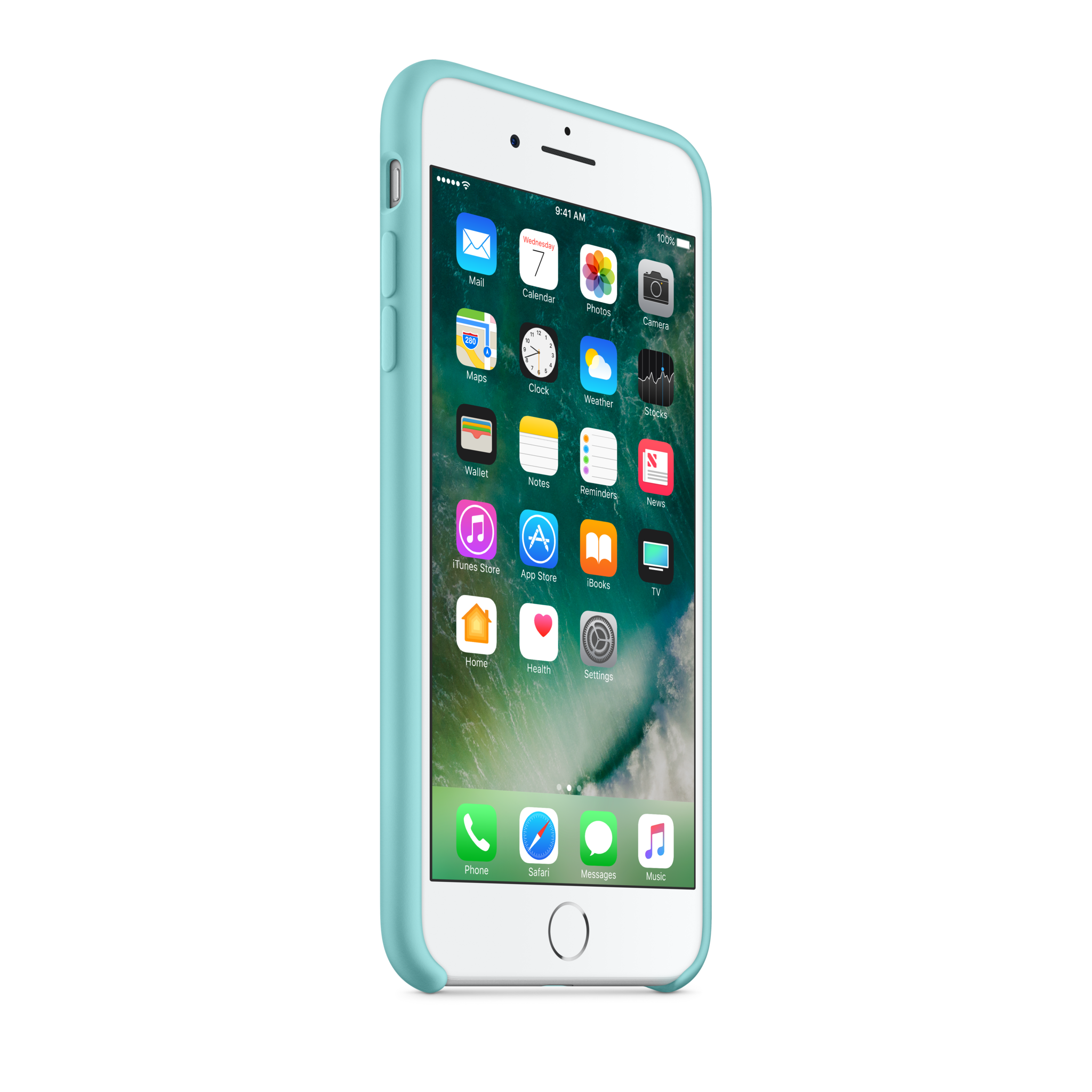 iPhone 7 Plus Silicone Case — Sea Blue
