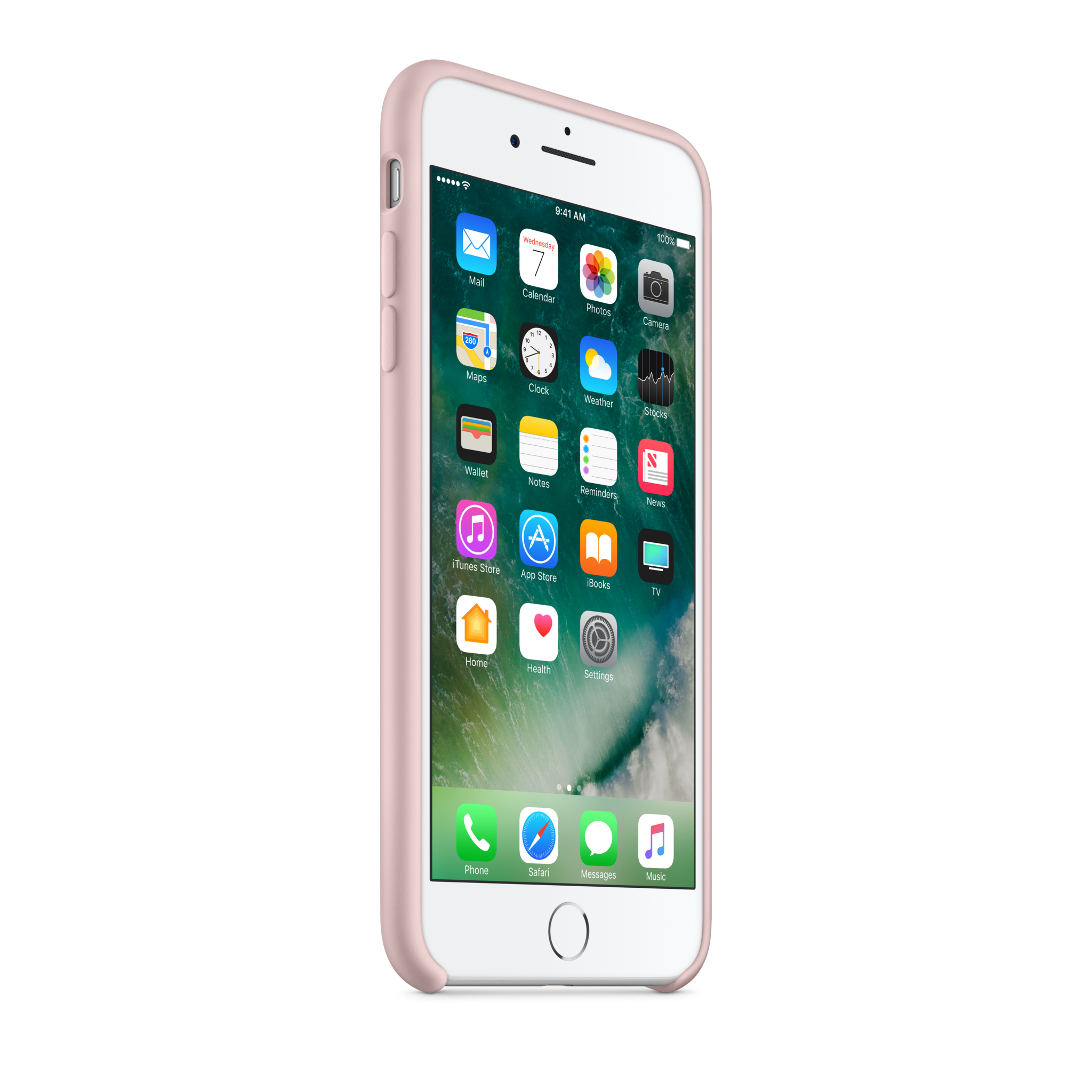 iPhone 7 Plus Silicone Case — Pink Sand