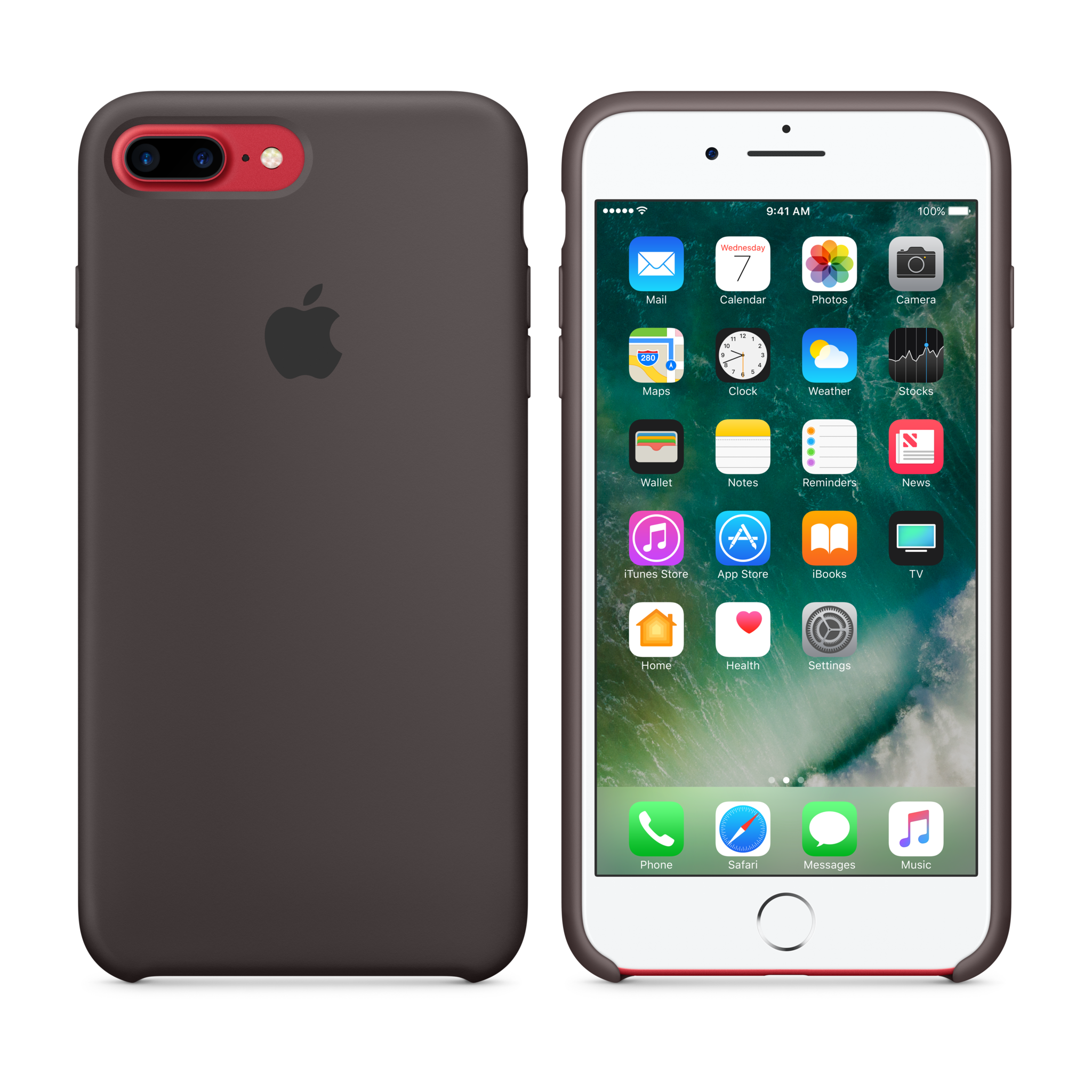 iPhone 7 Plus Silicone Case — Cocoa