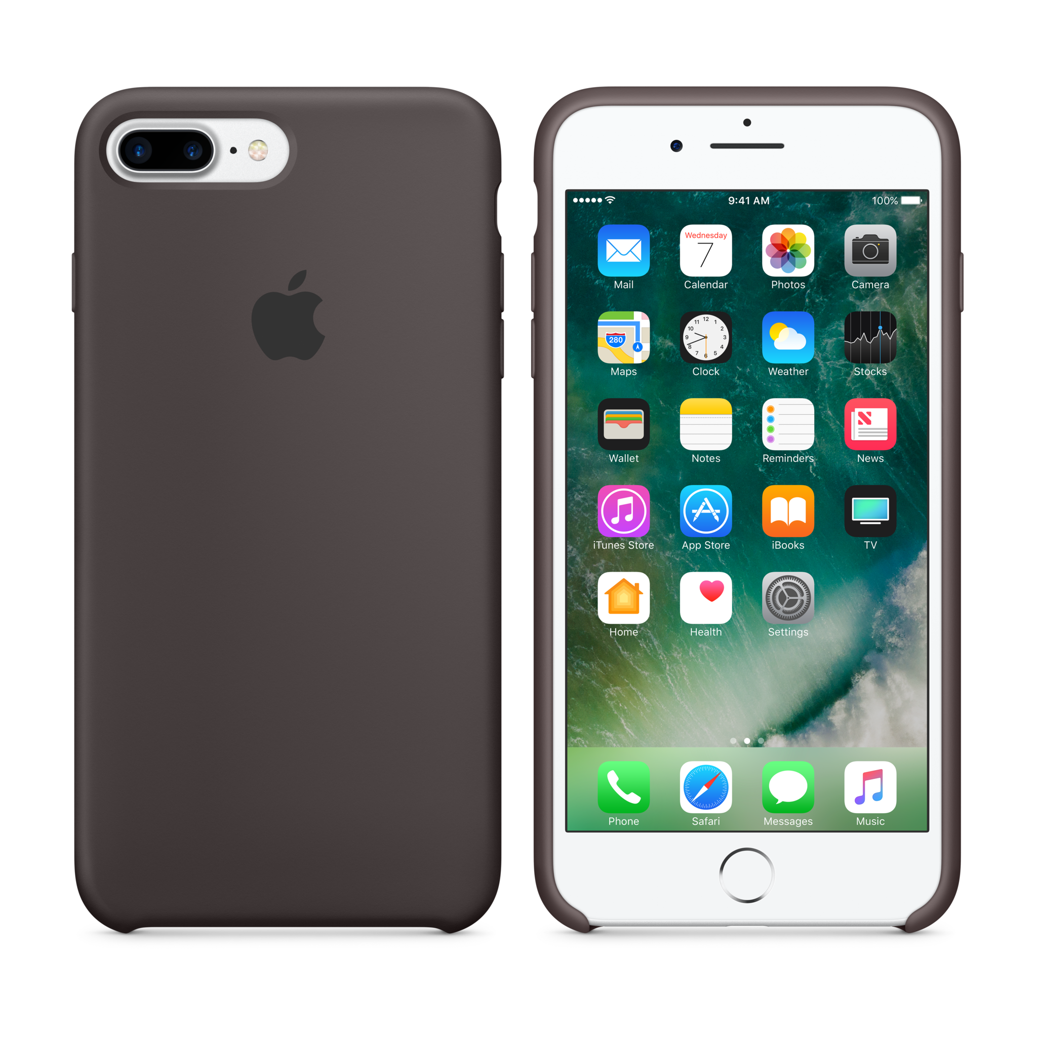 iPhone 7 Plus Silicone Case — Cocoa