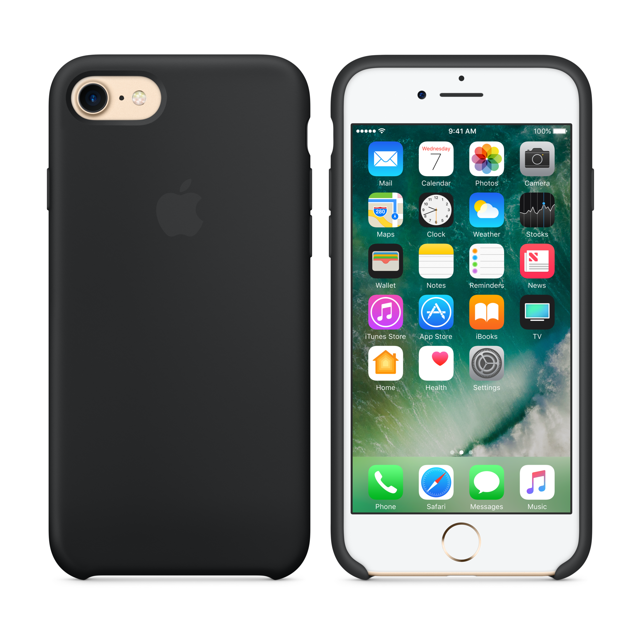 iPhone 7 Silicone Case — Black