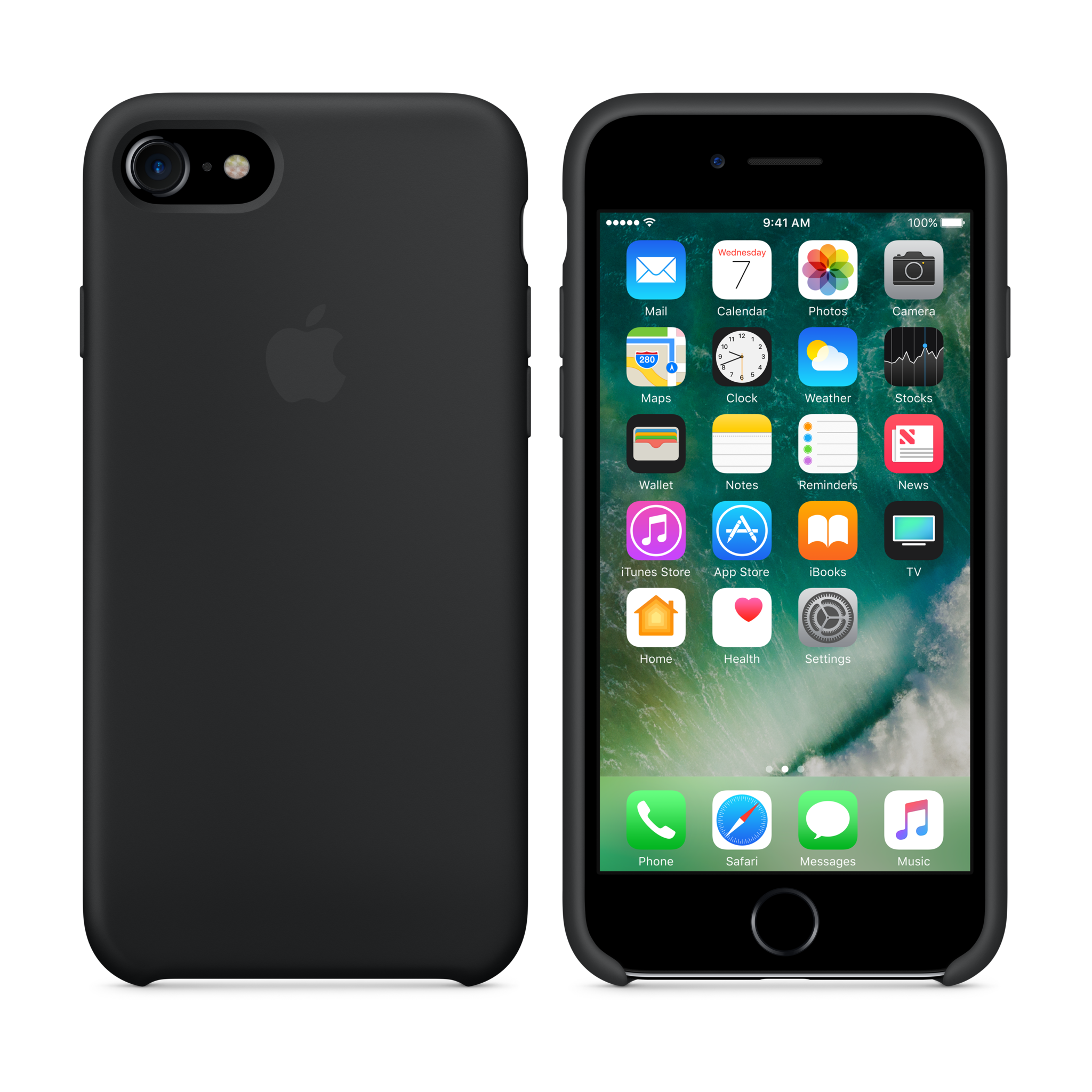 iPhone 7 Silicone Case — Black