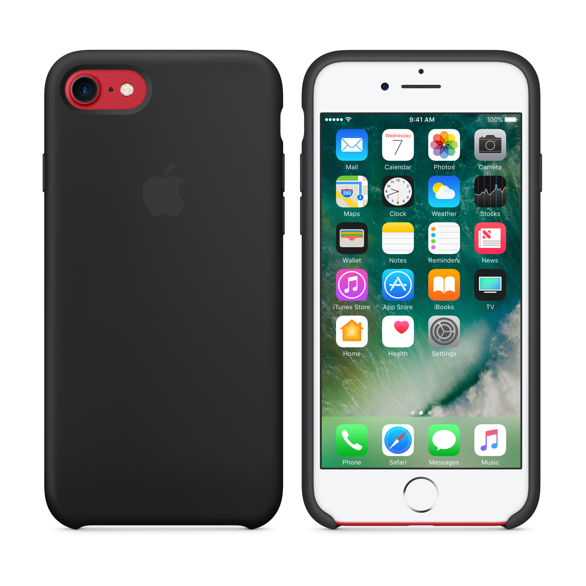 iPhone 7 Silicone Case — Black
